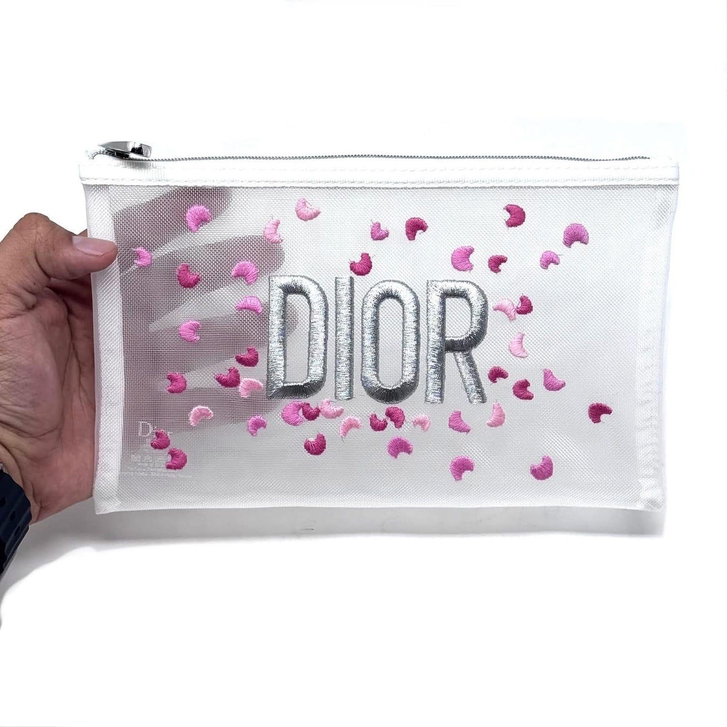 Dior Mesh Zipper Pouch