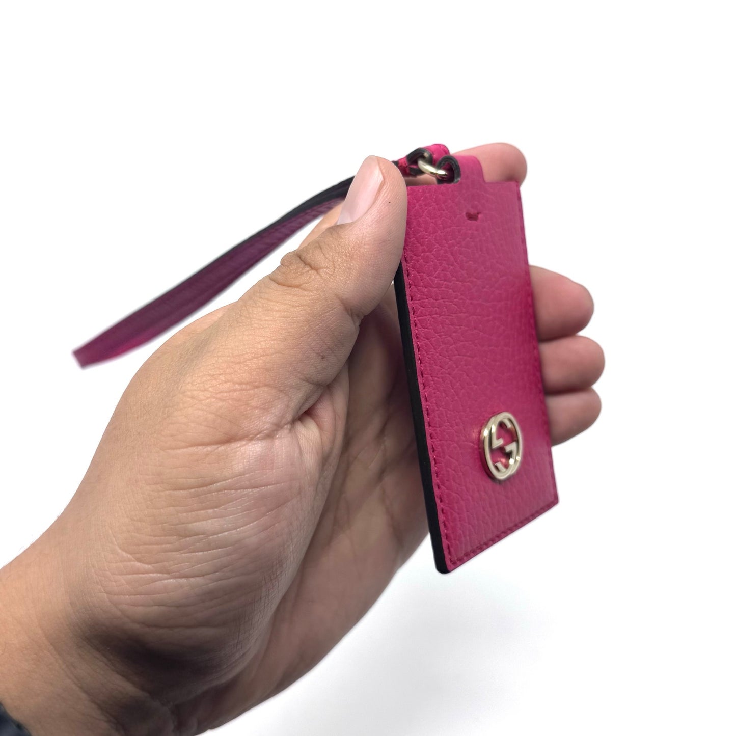 Gucci Pink Luggage Tag