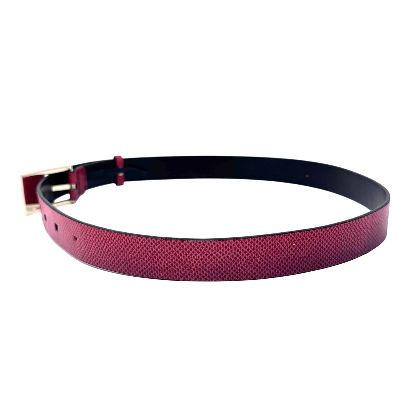 Gucci Red Lizard Skin Belt