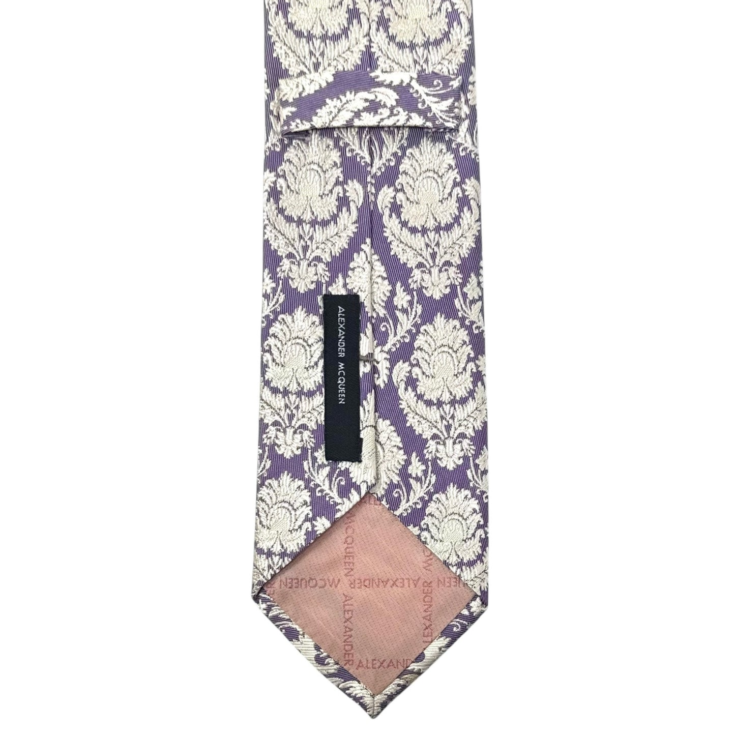Alexander McQueen Purple Pattern Tie
