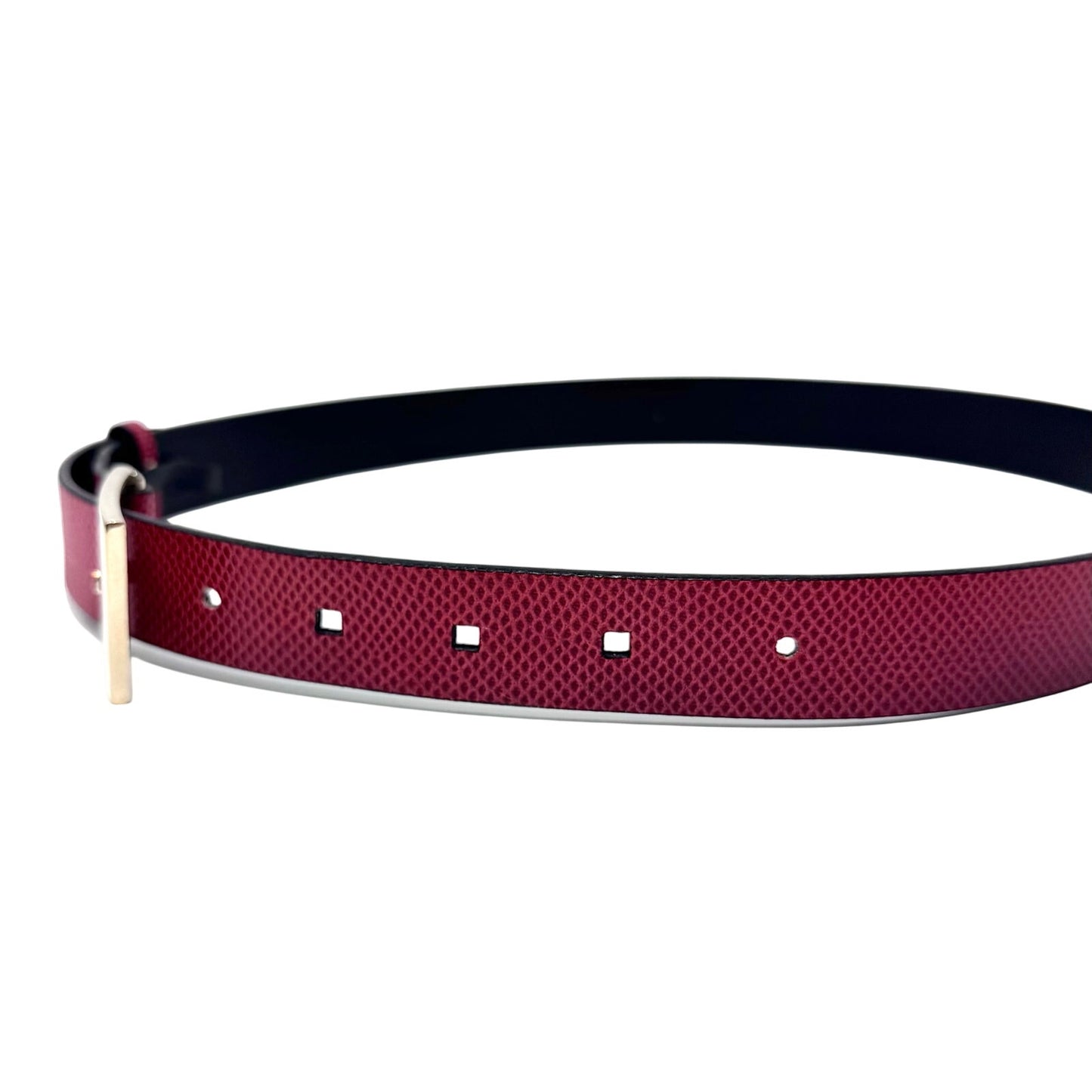 Gucci Red Lizard Skin Belt