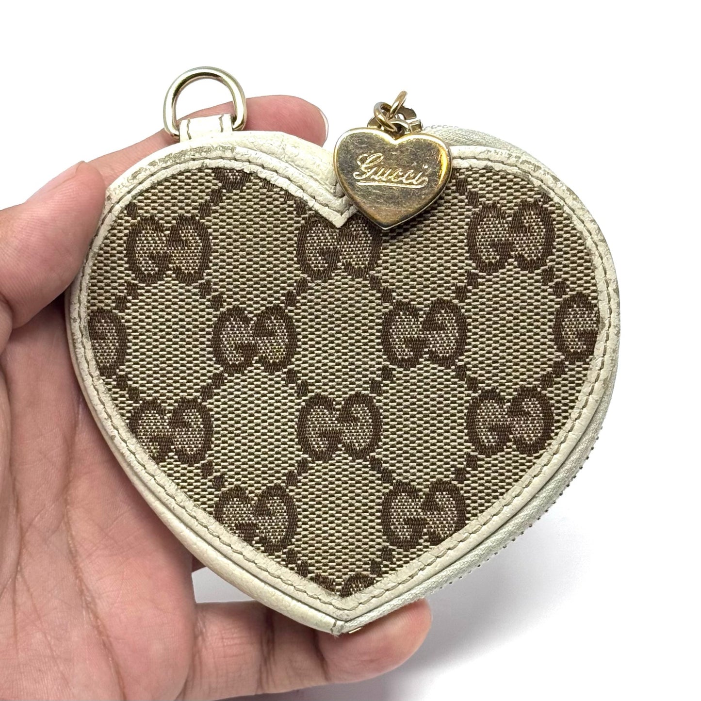 Gucci Heart Zipper Wallet