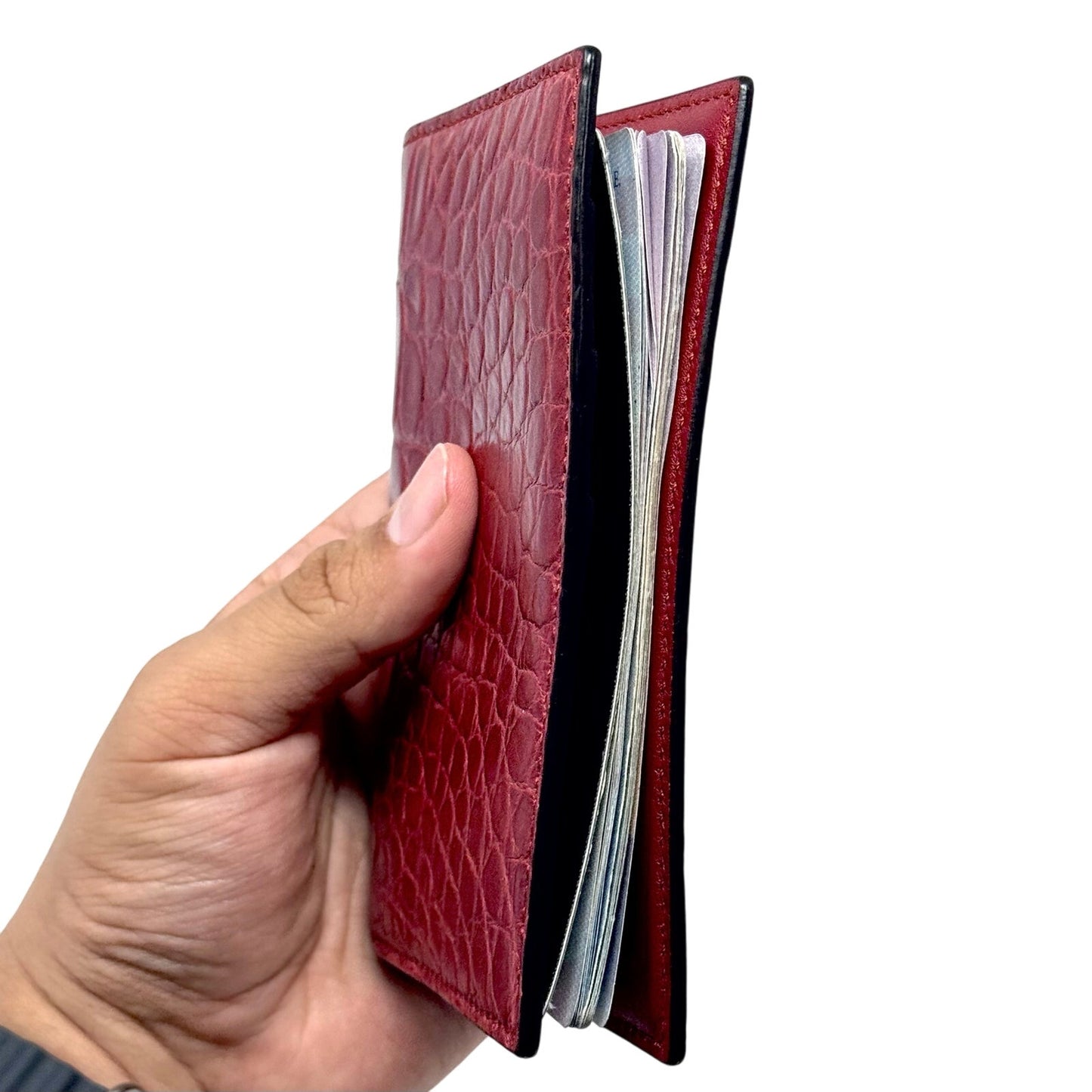 Gucci Crocodile Passport Case