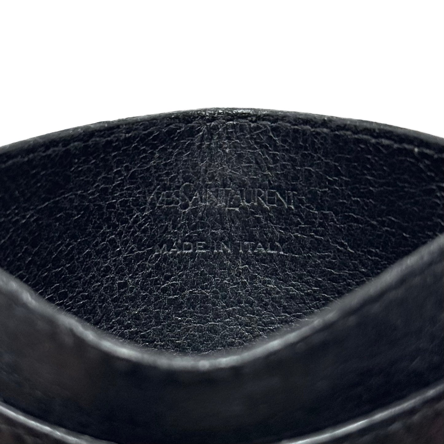 YSL All Black Cardholder Wallet