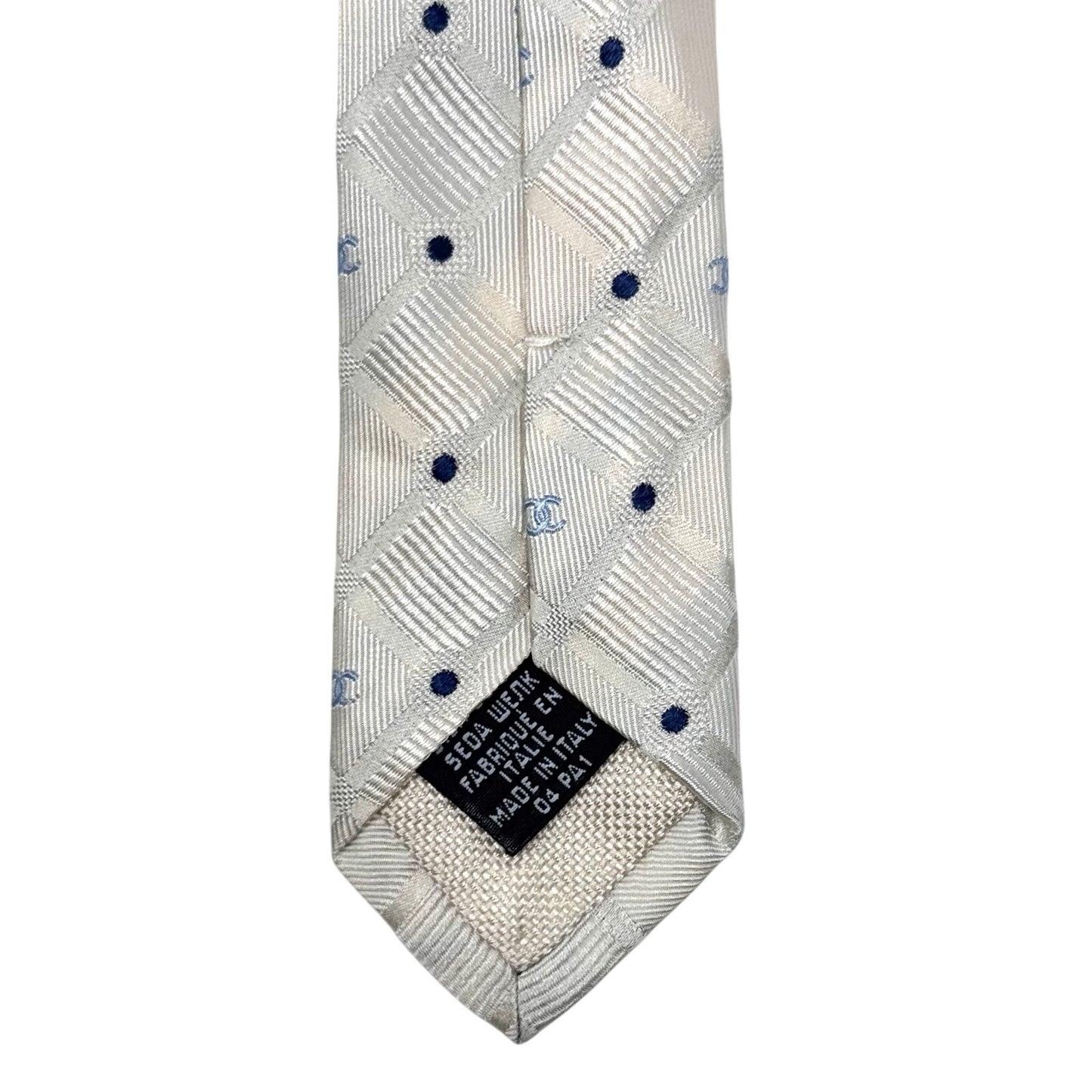 Chanel ‘CC’ Beige Pattern Tie