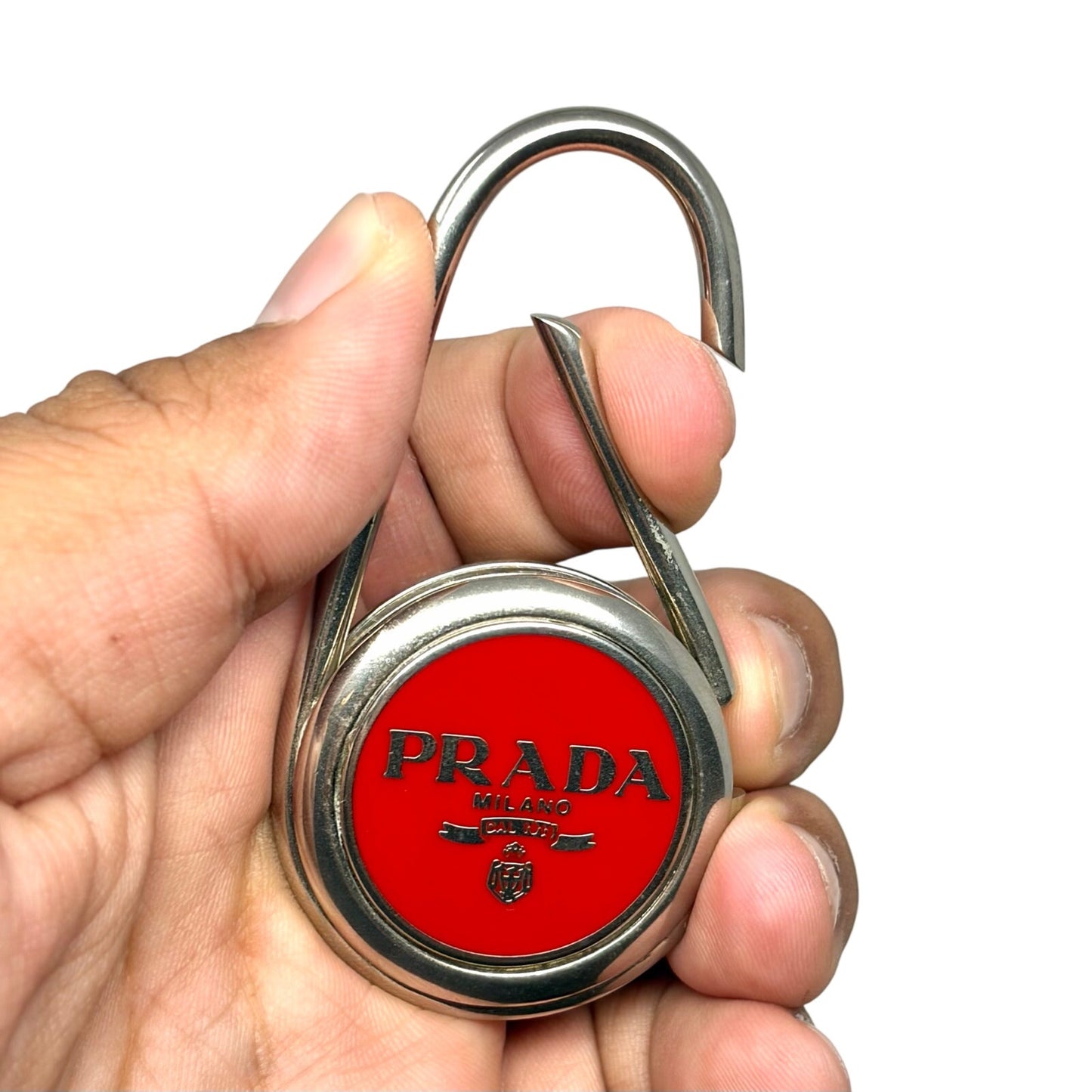 Prada Vintage Metal Keyring