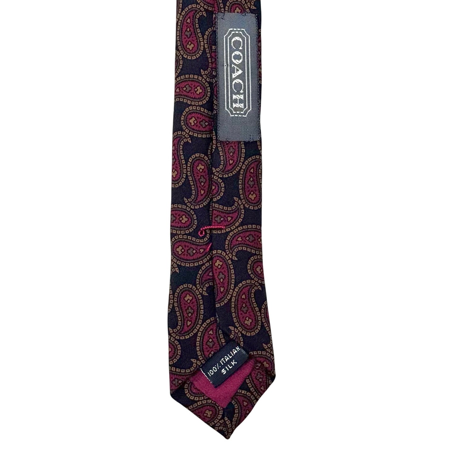 Coach Paisley Pattern Tie