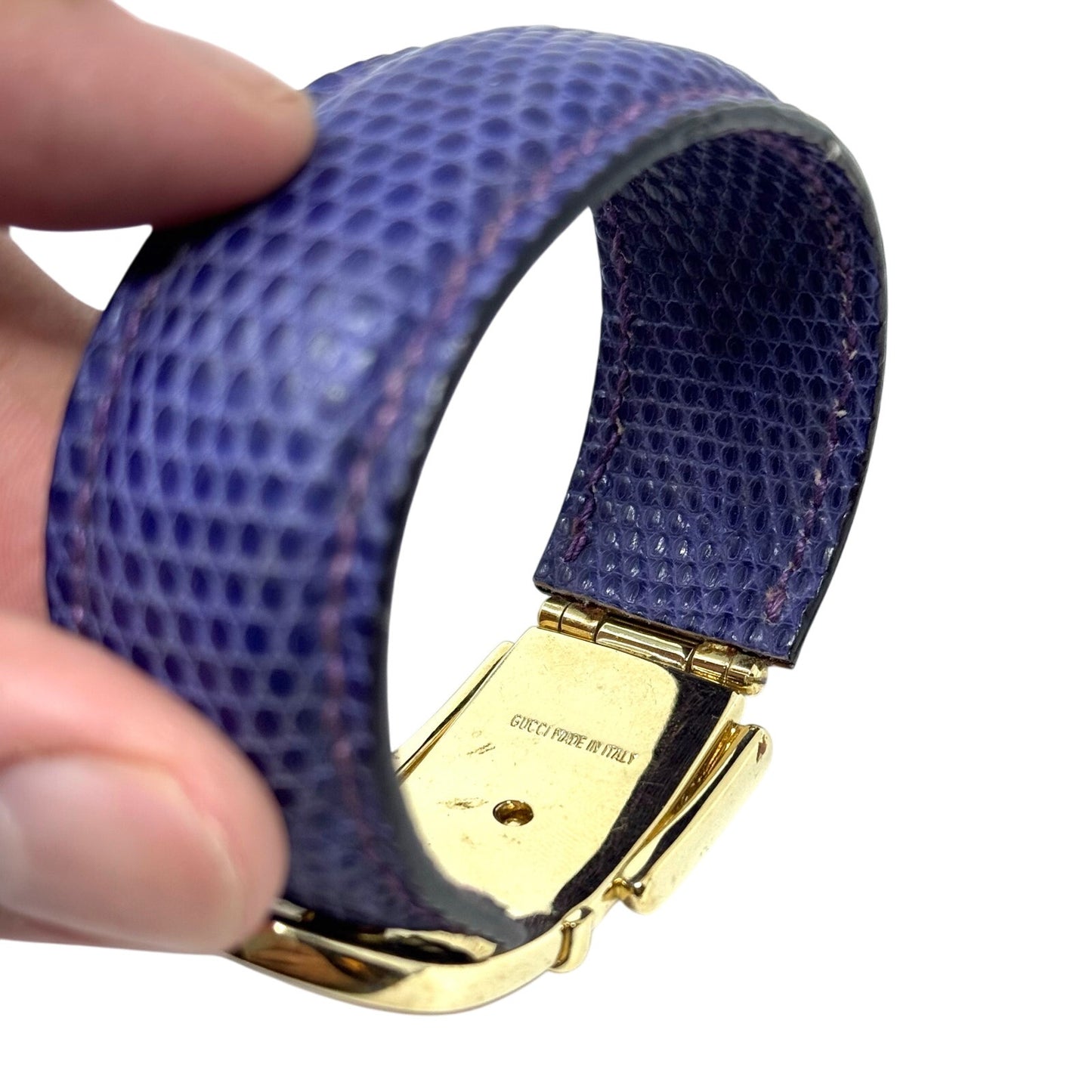 Gucci Purple Lizard Bracelet