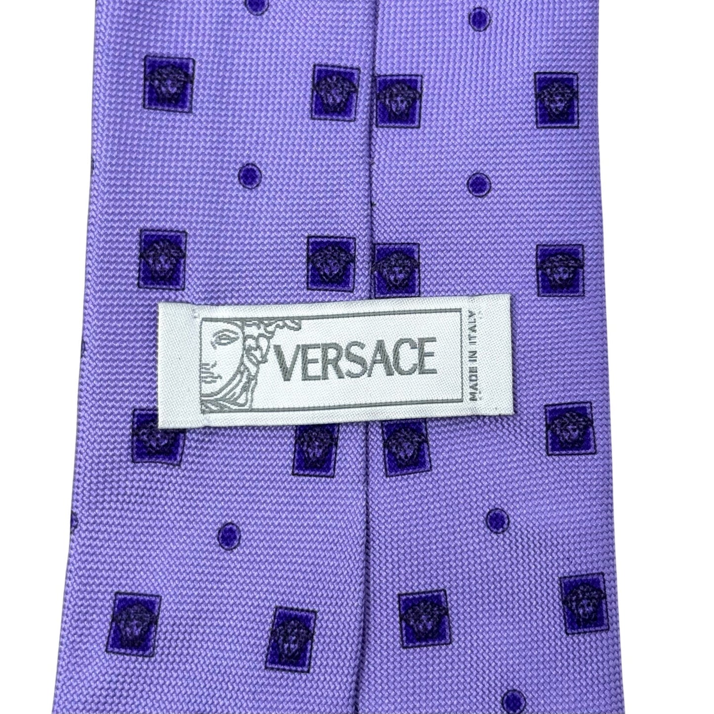 Versace Purple Medusa Tie