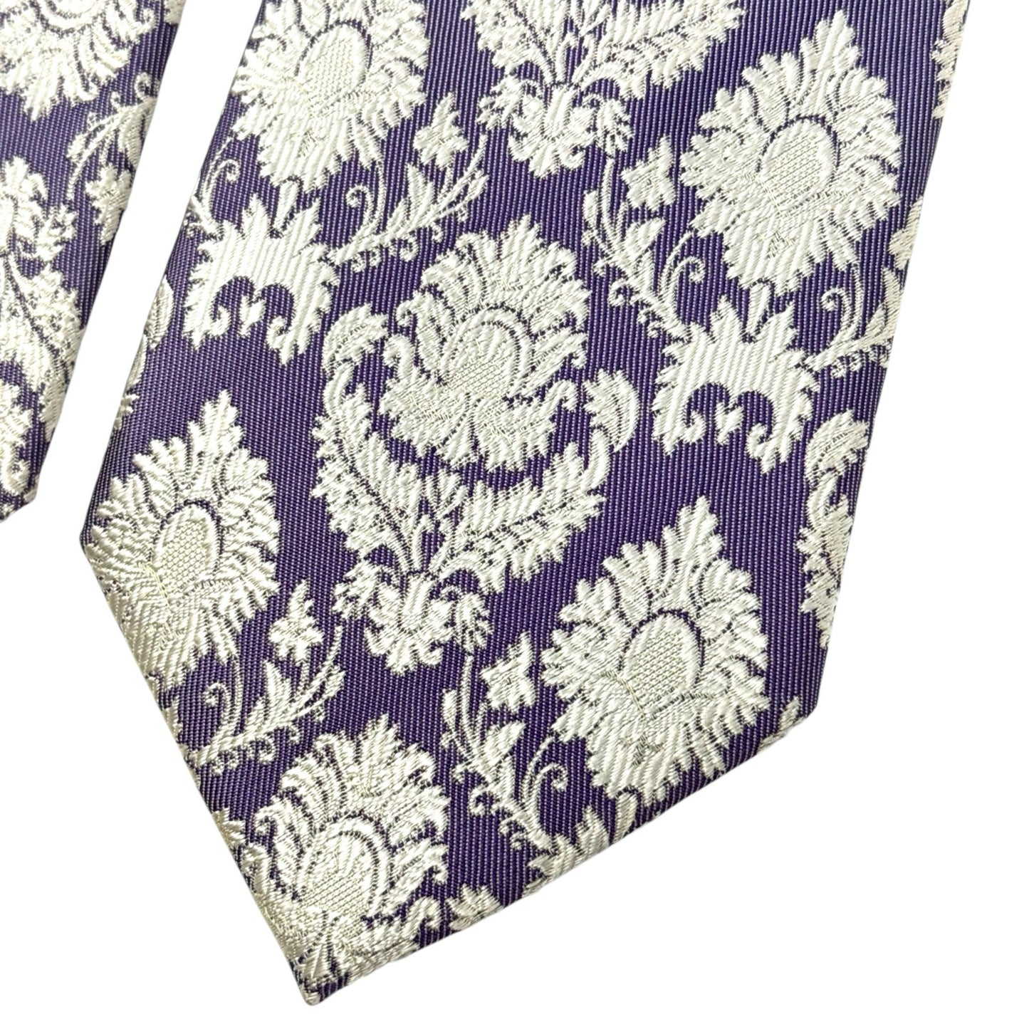 Alexander McQueen Purple Pattern Tie
