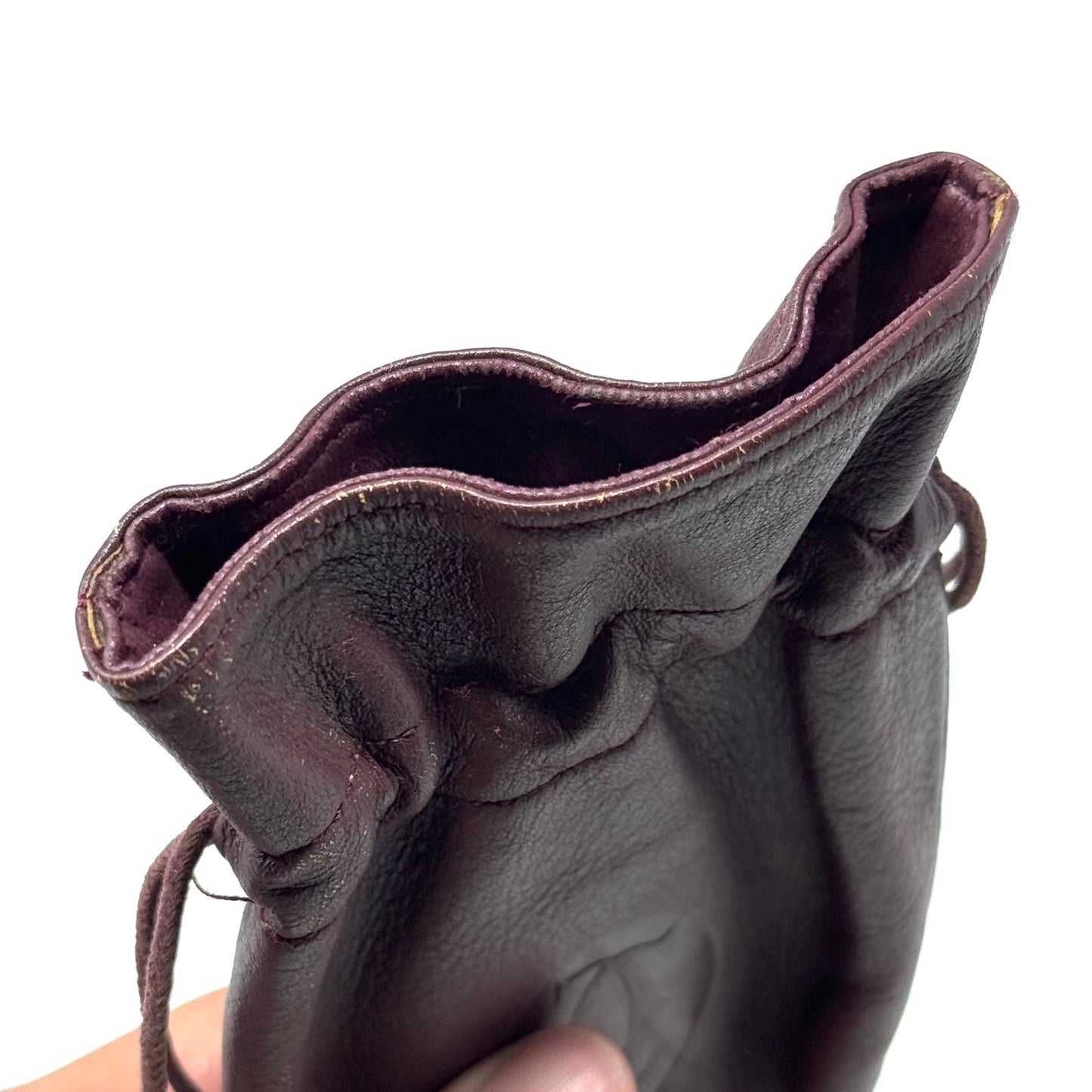 Cartier Dark Red Leather Pouch