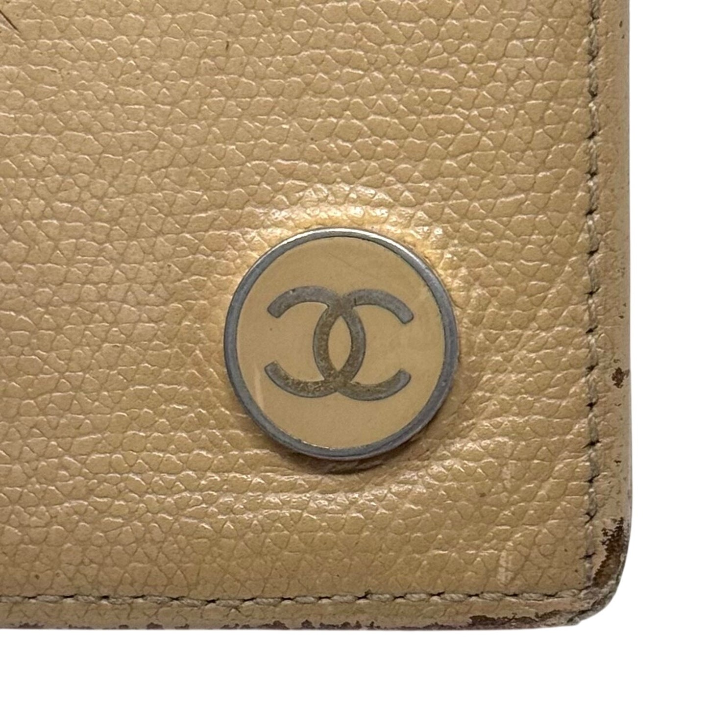 Chanel Beige Bifold Wallet