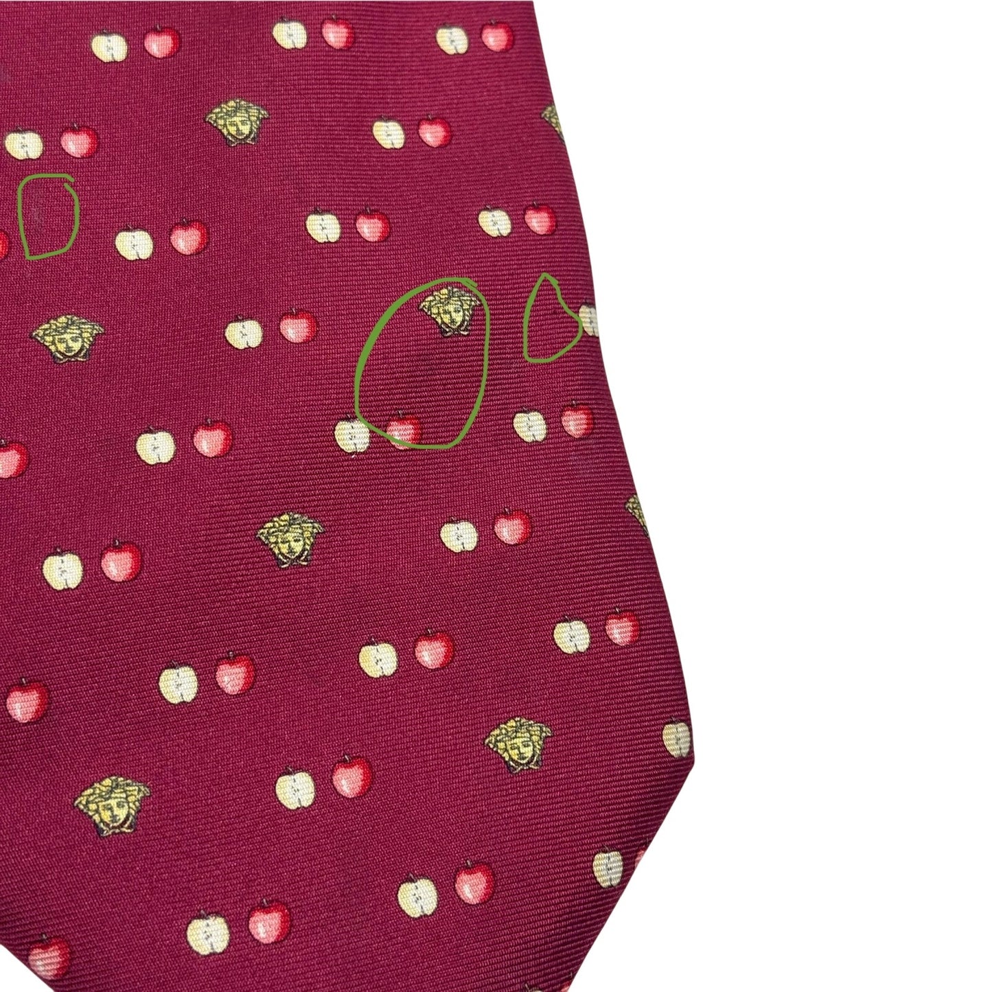 Versace Apple Pattern Tie