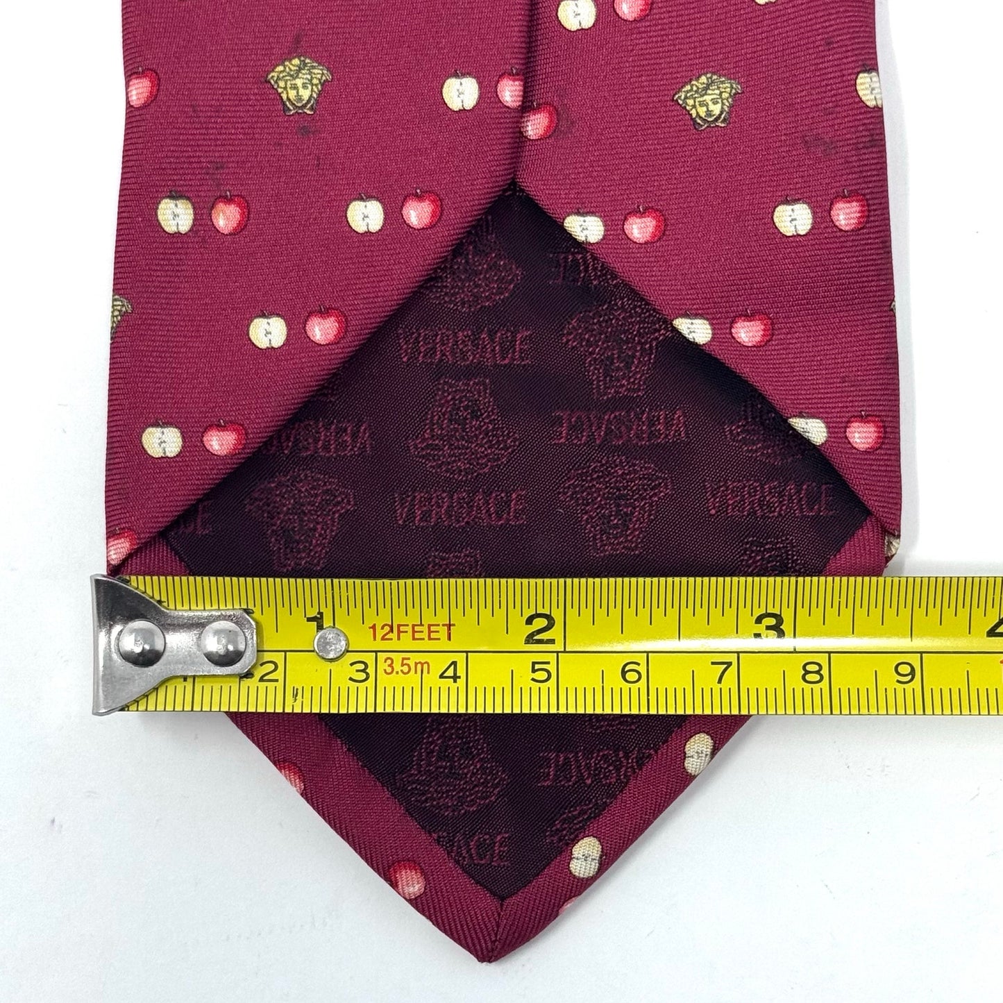 Versace Apple Pattern Tie