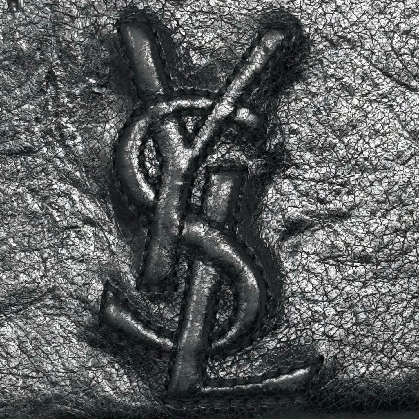 YSL All Black Cardholder Wallet