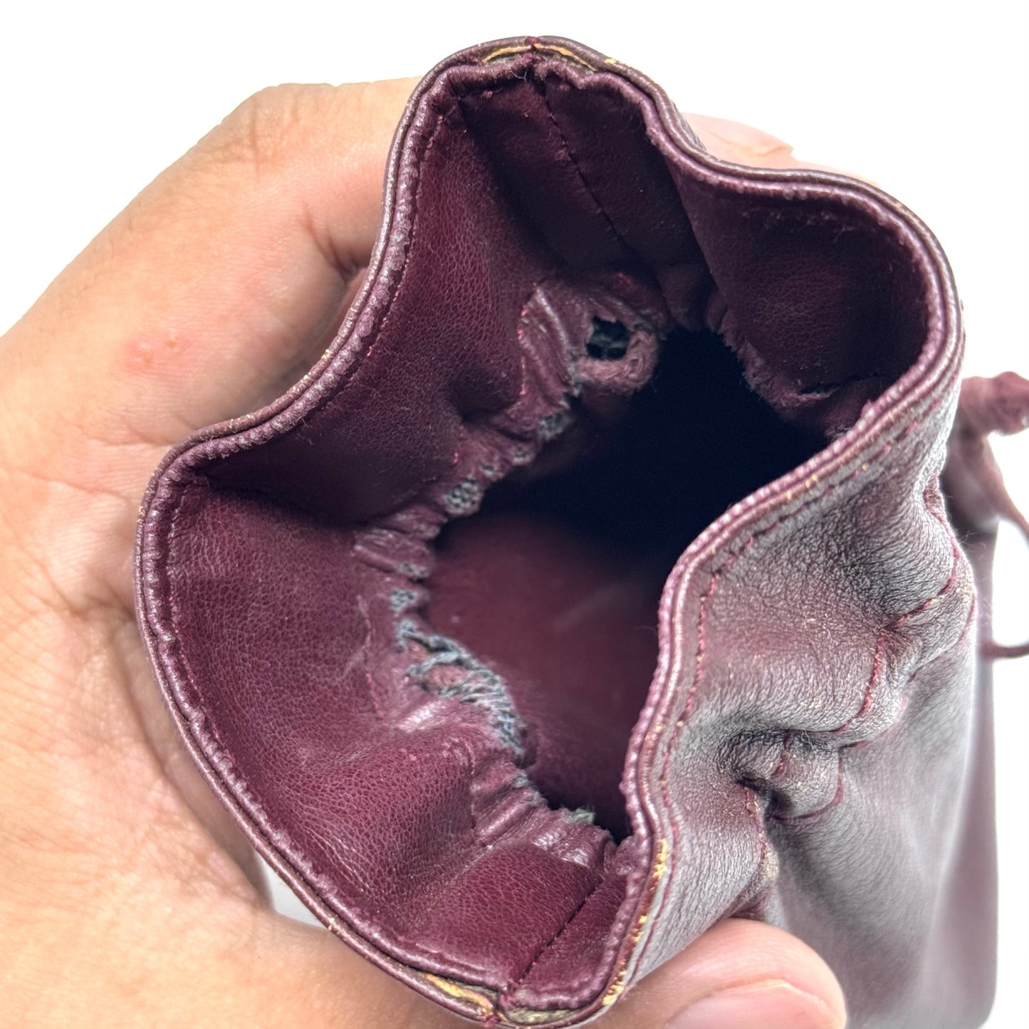 Cartier Dark Red Leather Pouch