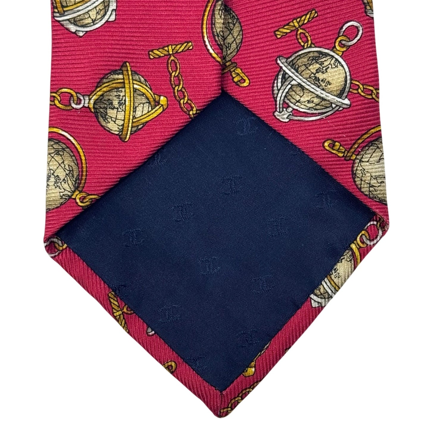 Chanel Globe Pattern Tie