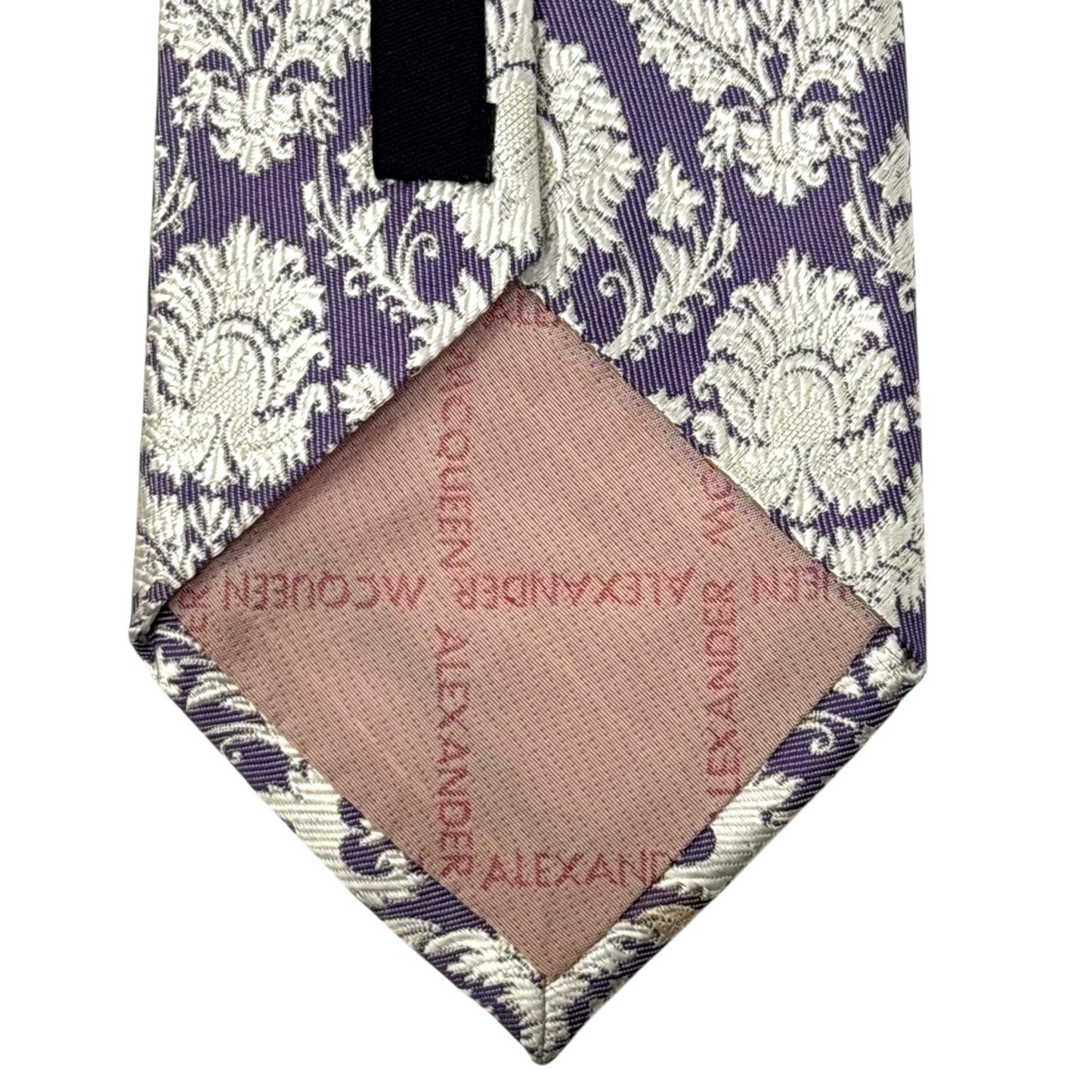 Alexander McQueen Purple Pattern Tie