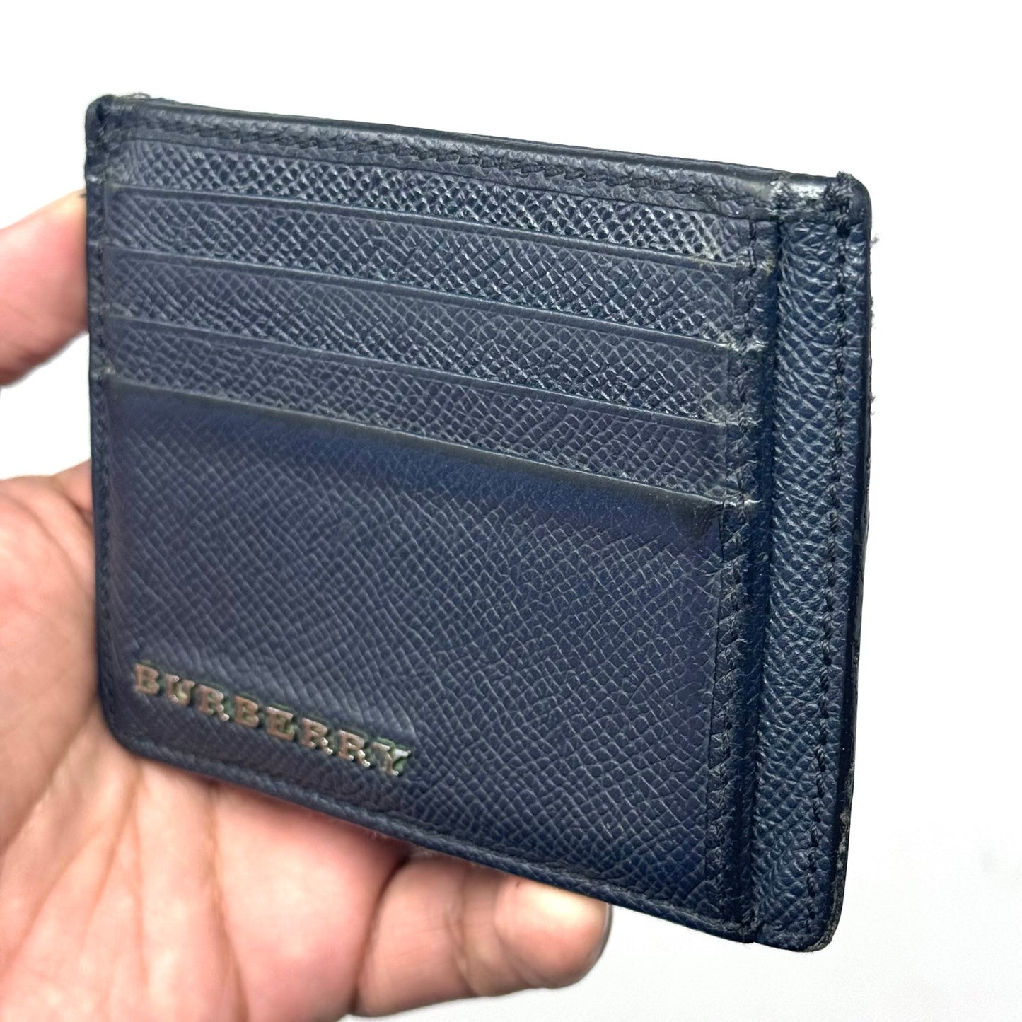 Burberry Navy Cardholder Wallet