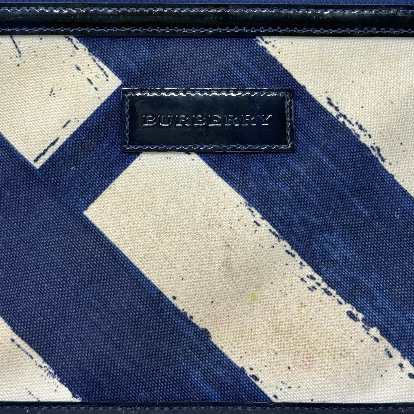 Burberry Striped Canvas Pouch