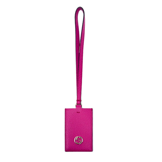 Gucci Pink Luggage Tag