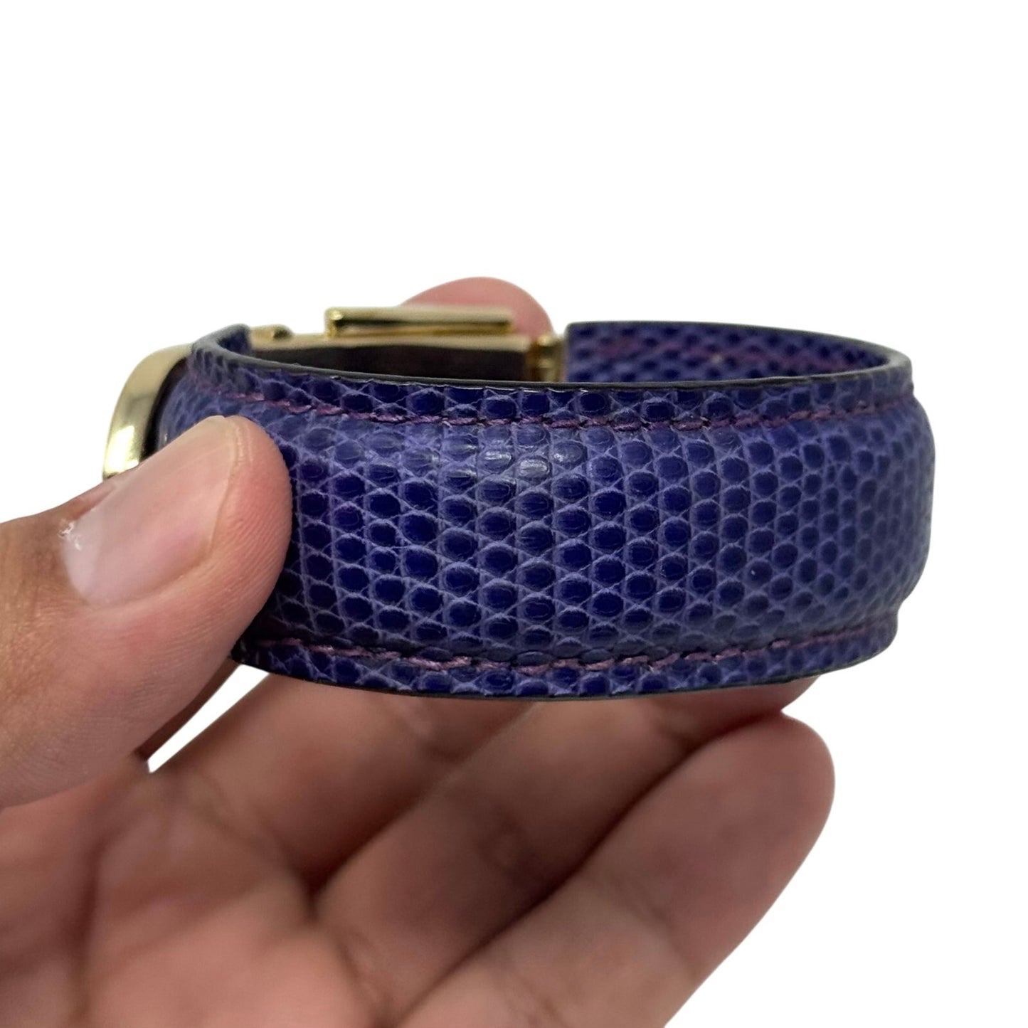 Gucci Purple Lizard Bracelet