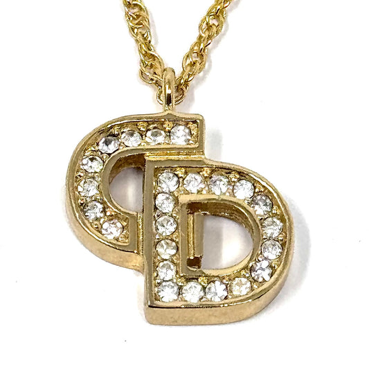 Dior Crystal ‘CD’ Pendant