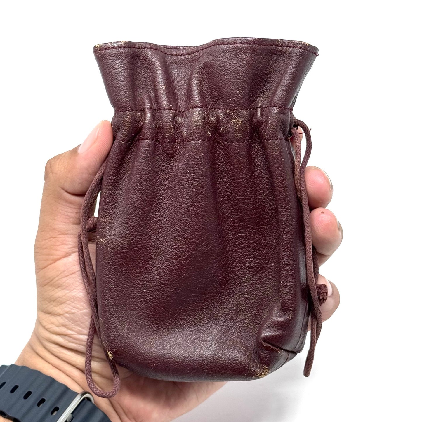 Cartier Dark Red Leather Pouch