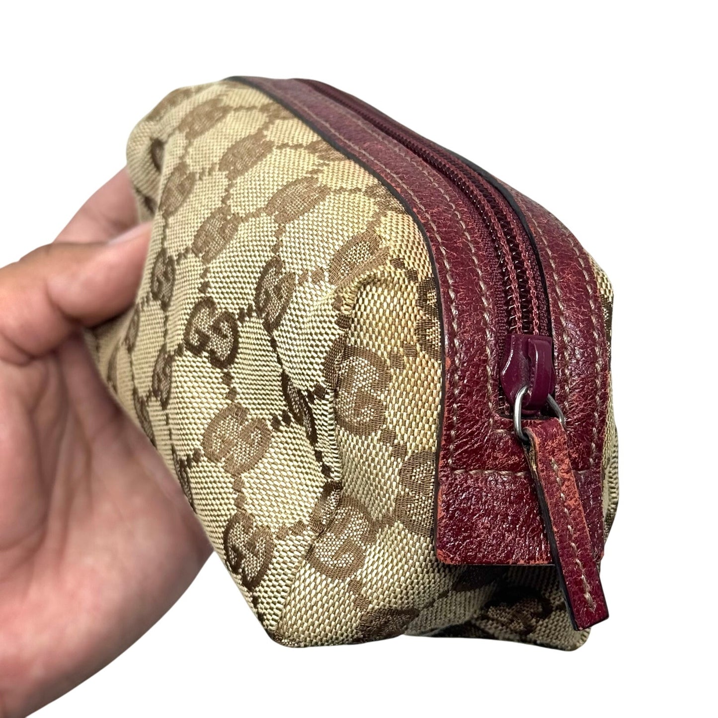 Gucci Canvas Zipper Pouch