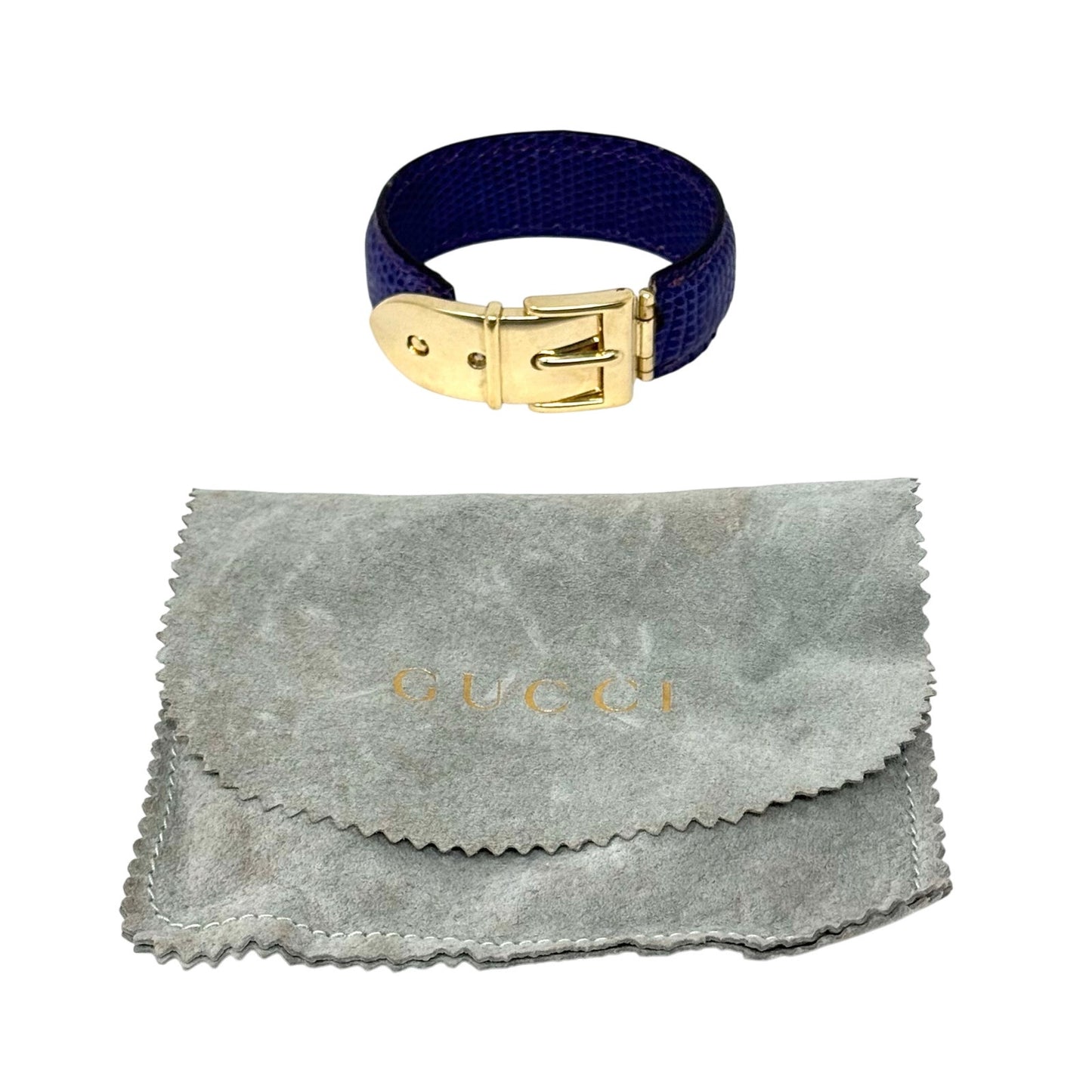 Gucci Purple Lizard Bracelet