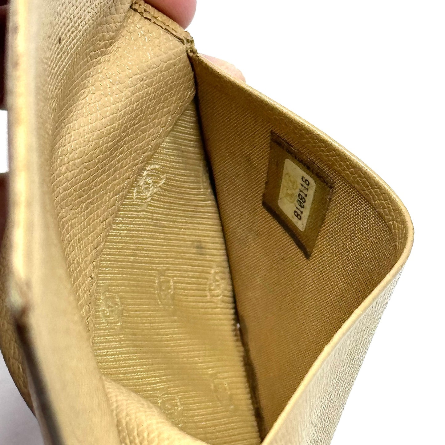 Chanel Beige Bifold Wallet