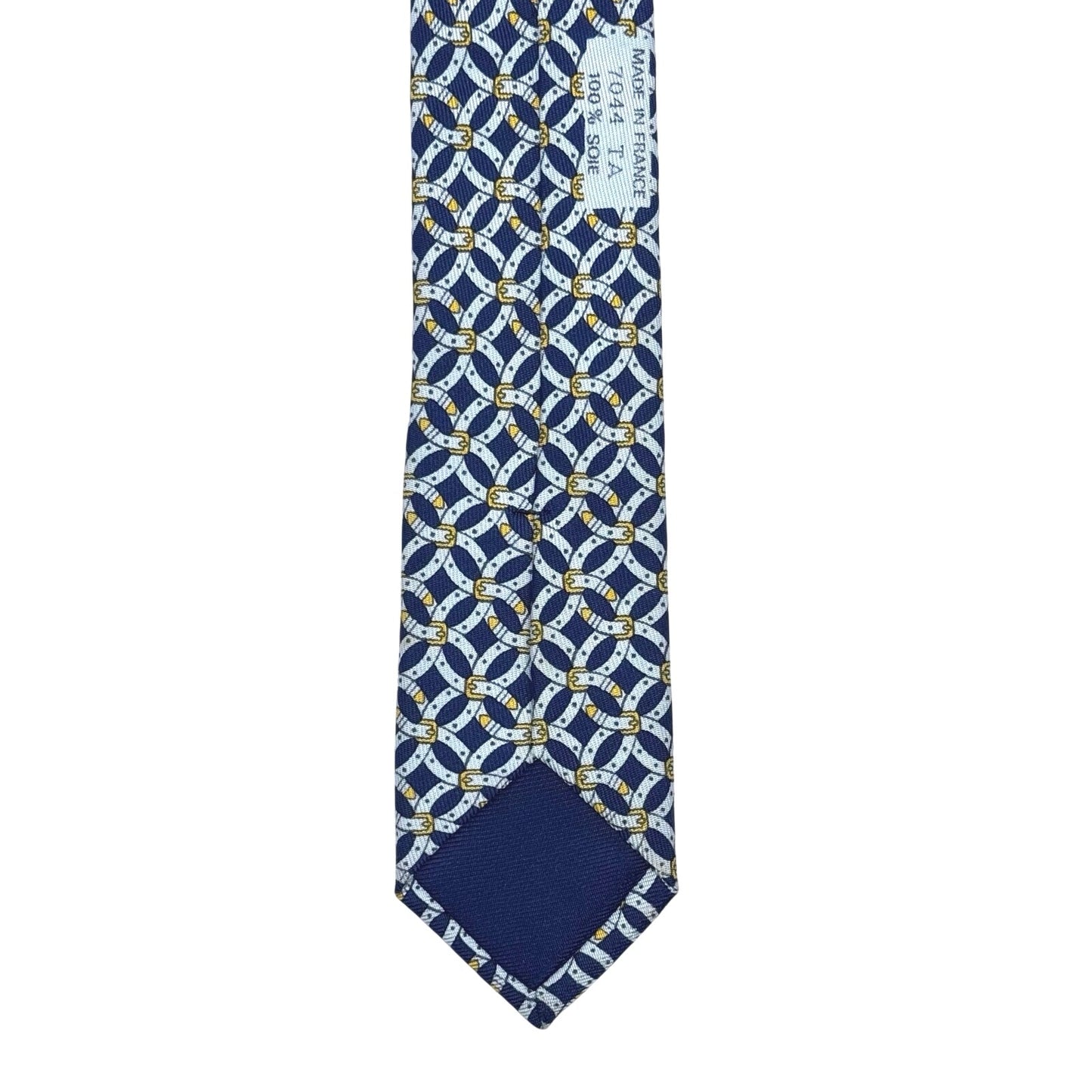Hermes Buckle Pattern Tie
