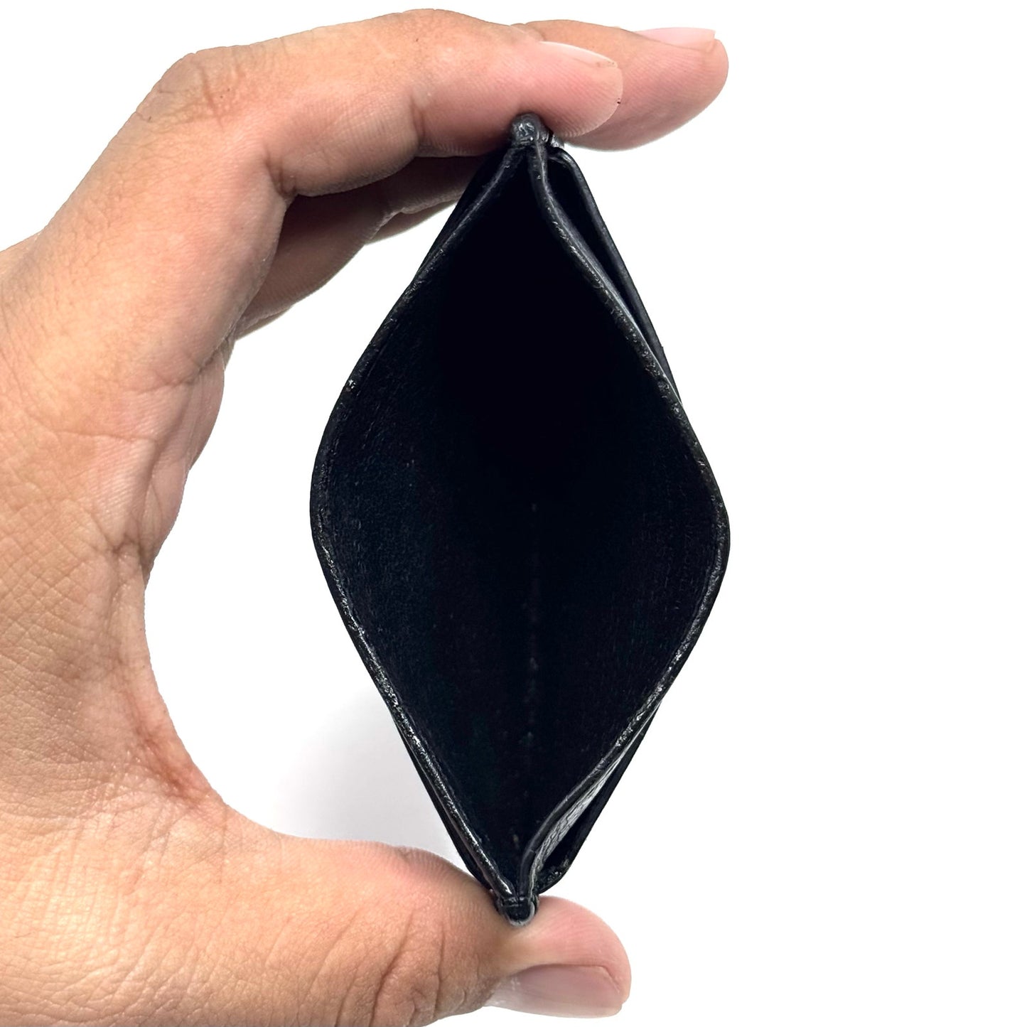 YSL All Black Cardholder Wallet