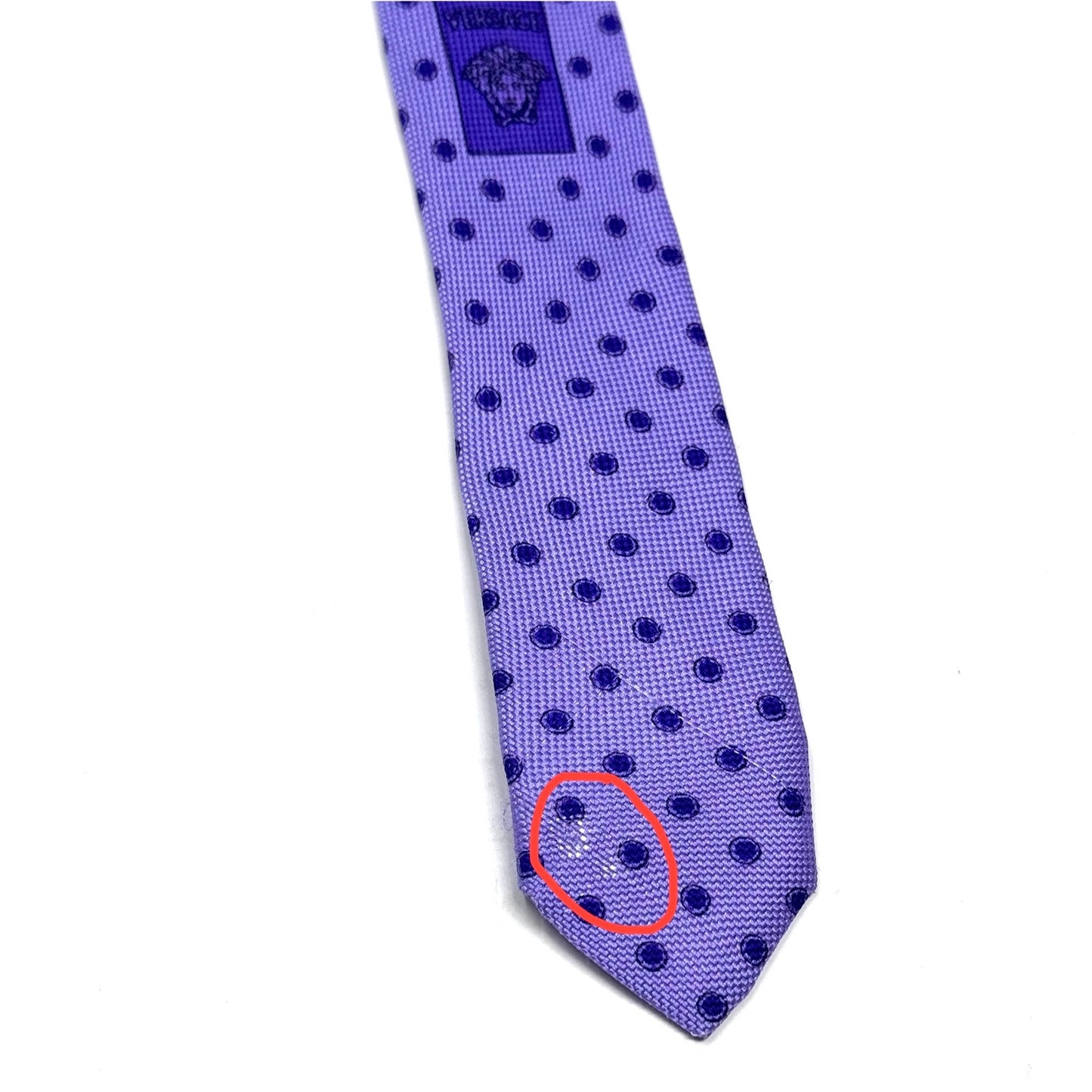 Versace Purple Medusa Tie