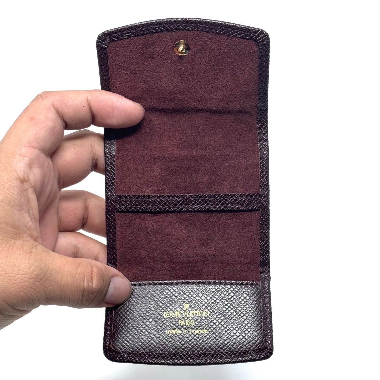 Louis Vuitton Dark Red Cufflink Case