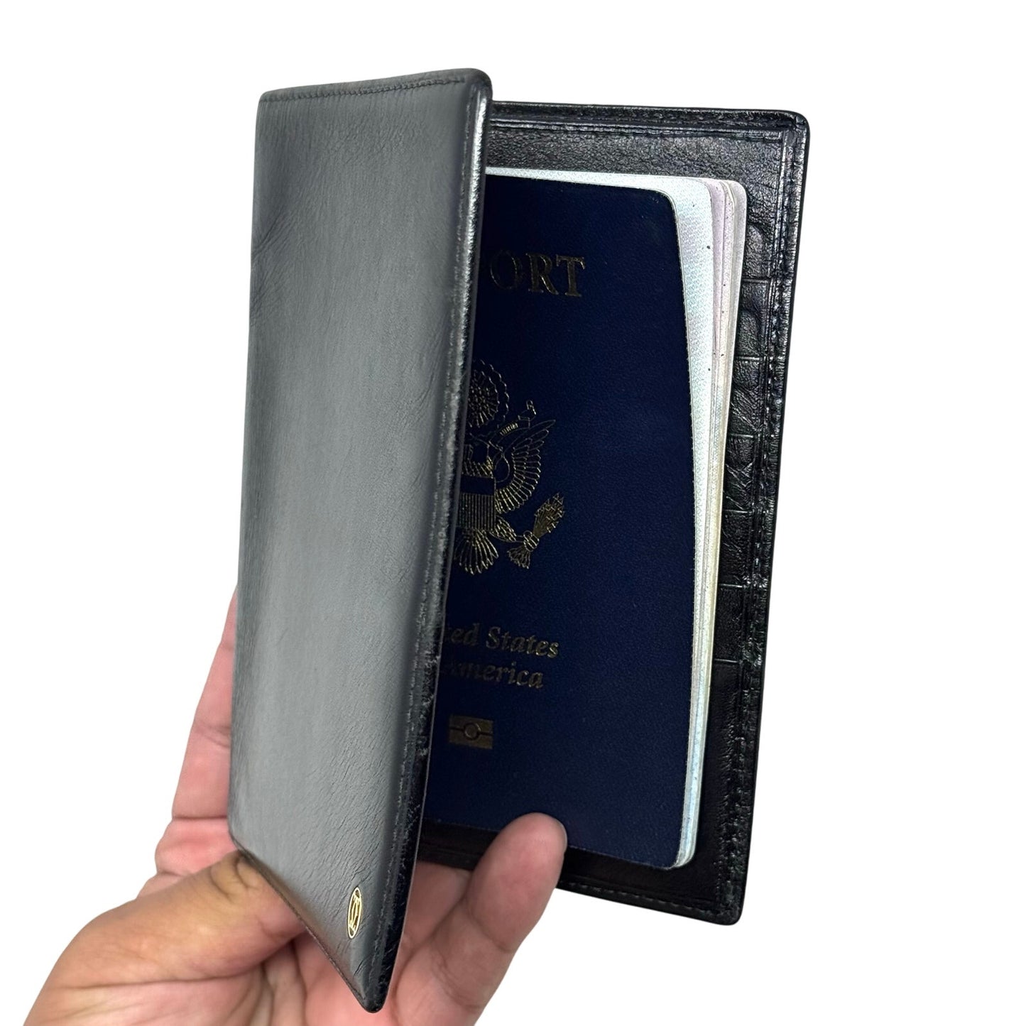 Cartier Black Passport Case