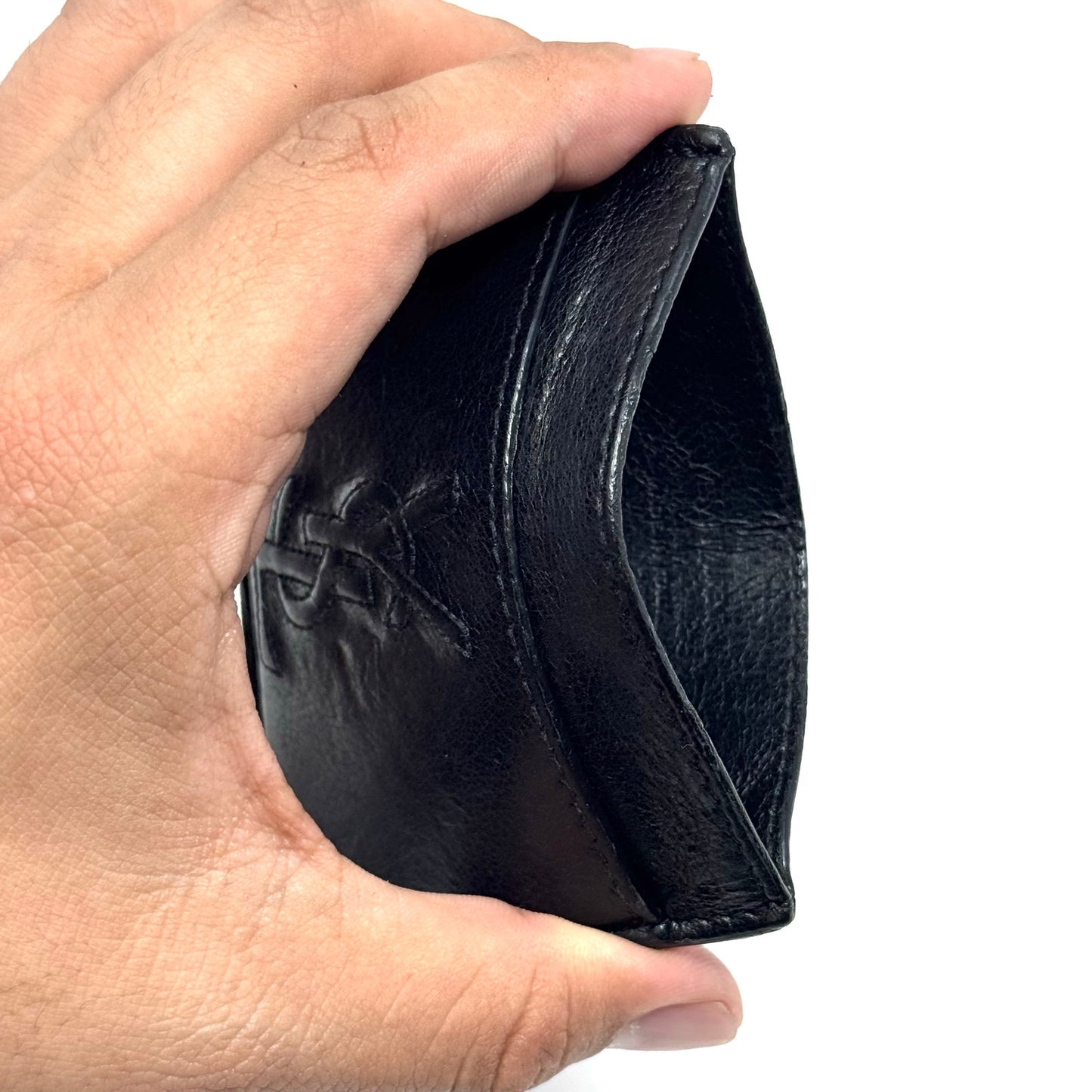 YSL All Black Cardholder Wallet