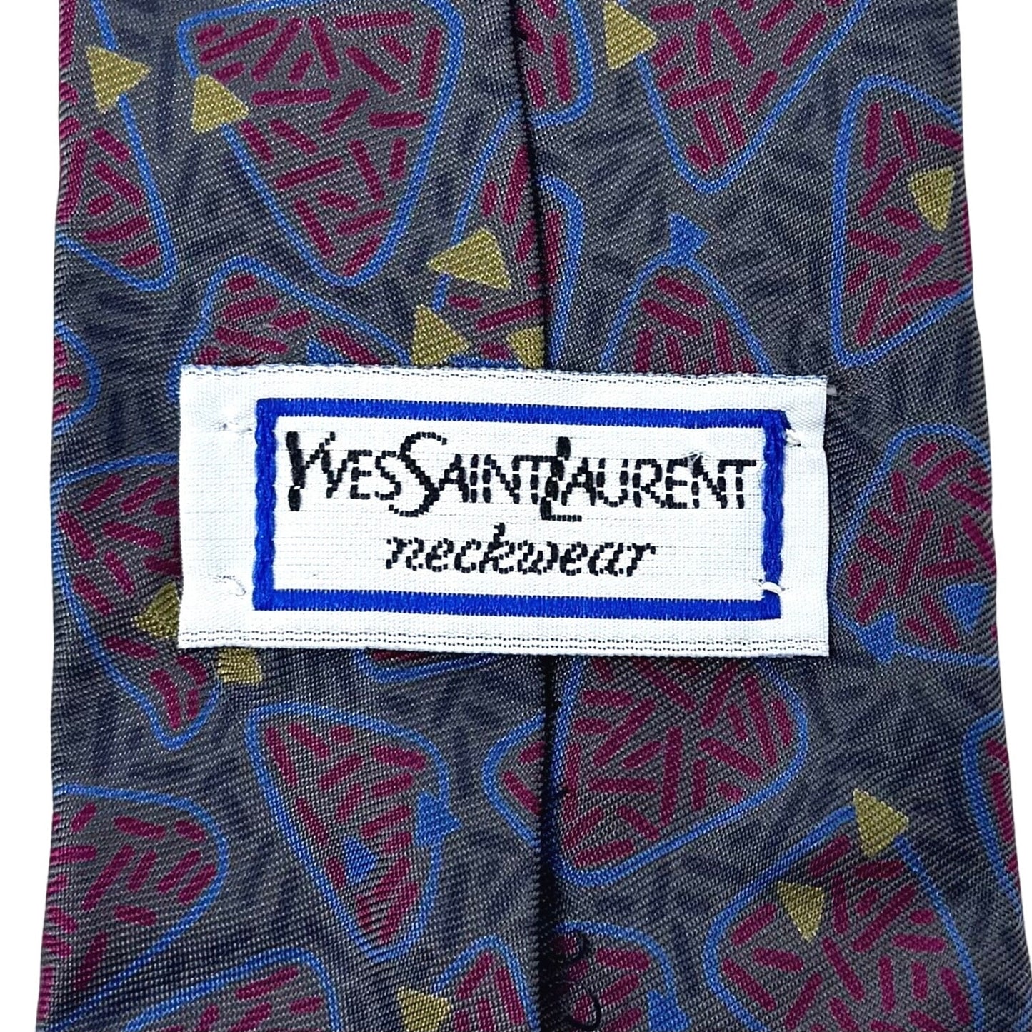 YSL Abstract Pattern Tie