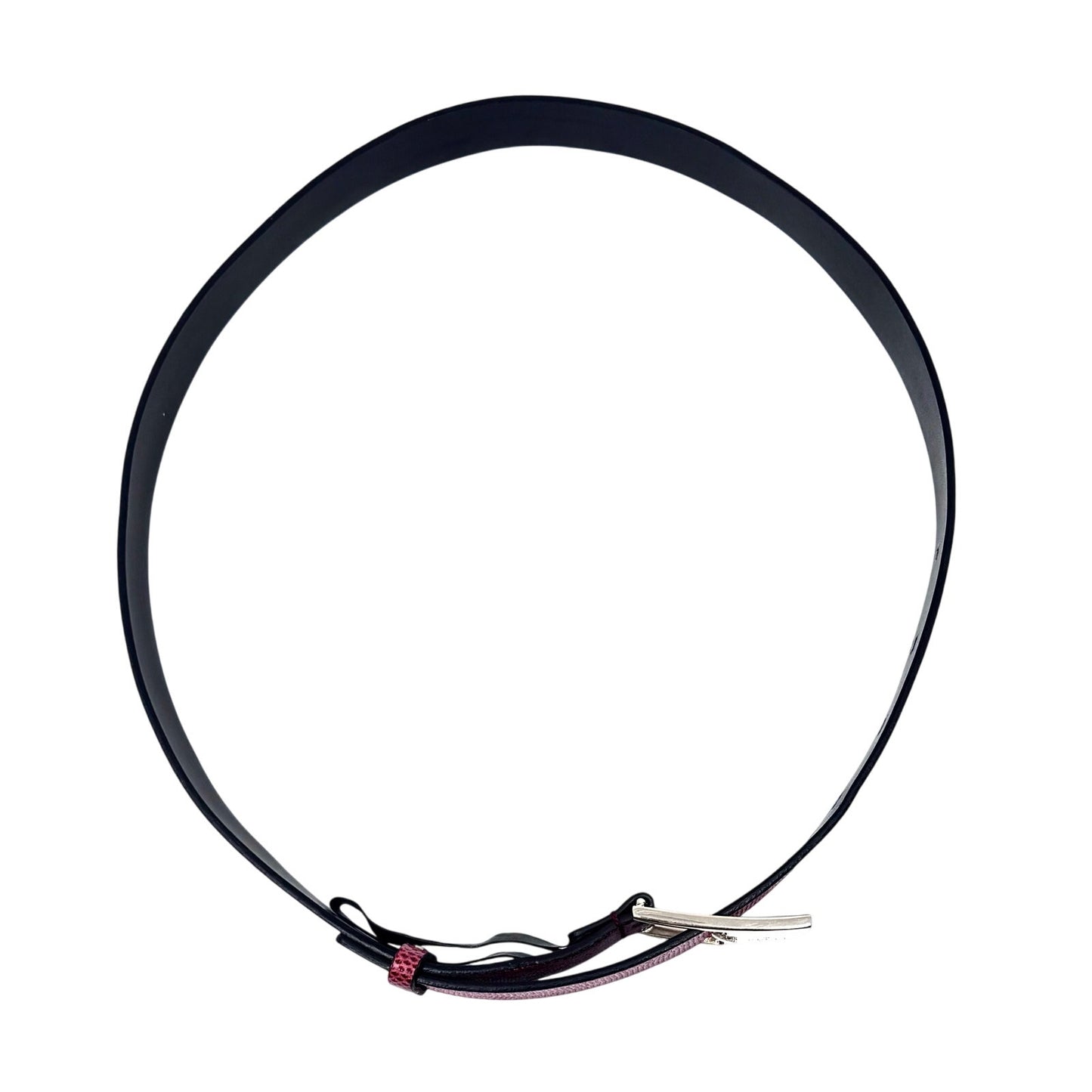 Gucci Red Lizard Skin Belt