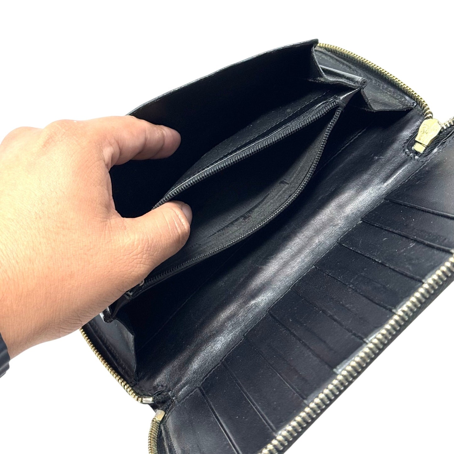 YSL All Black Cardholder Wallet