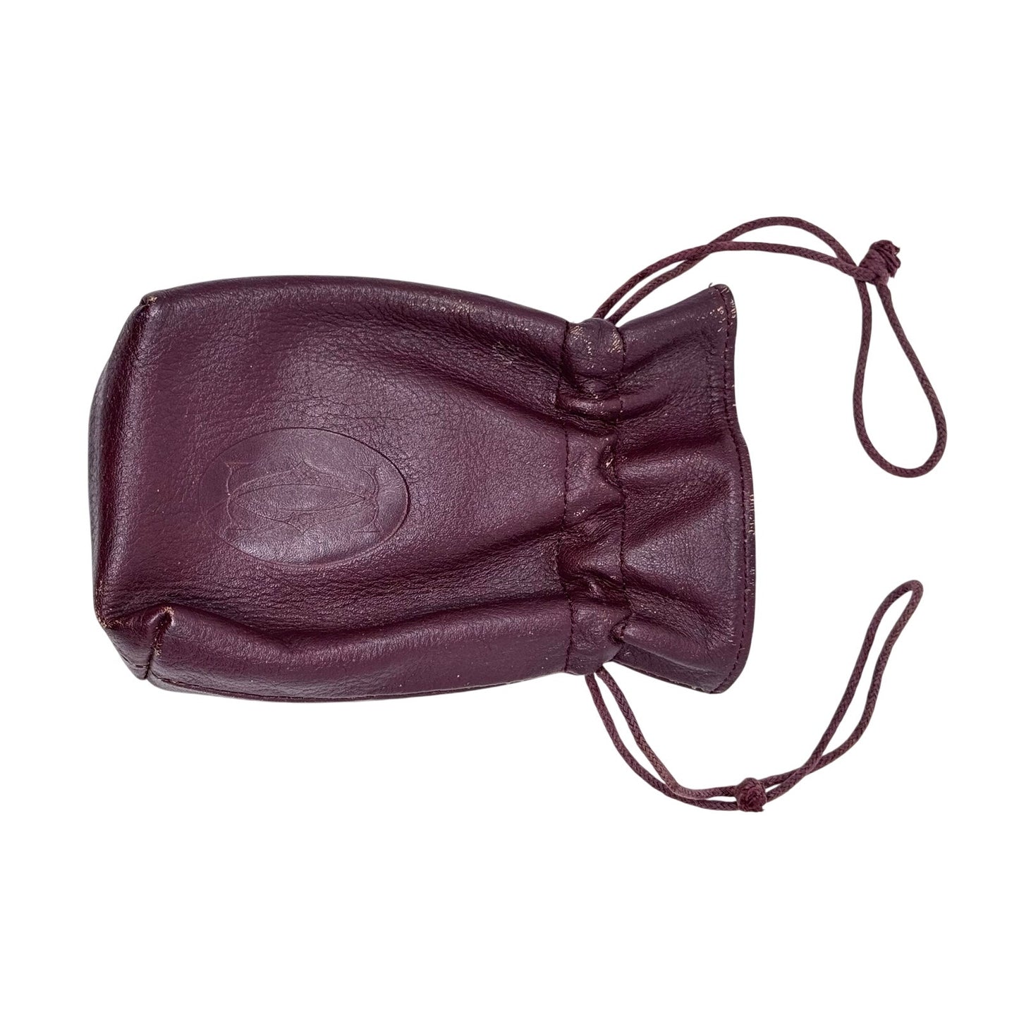 Cartier Dark Red Leather Pouch