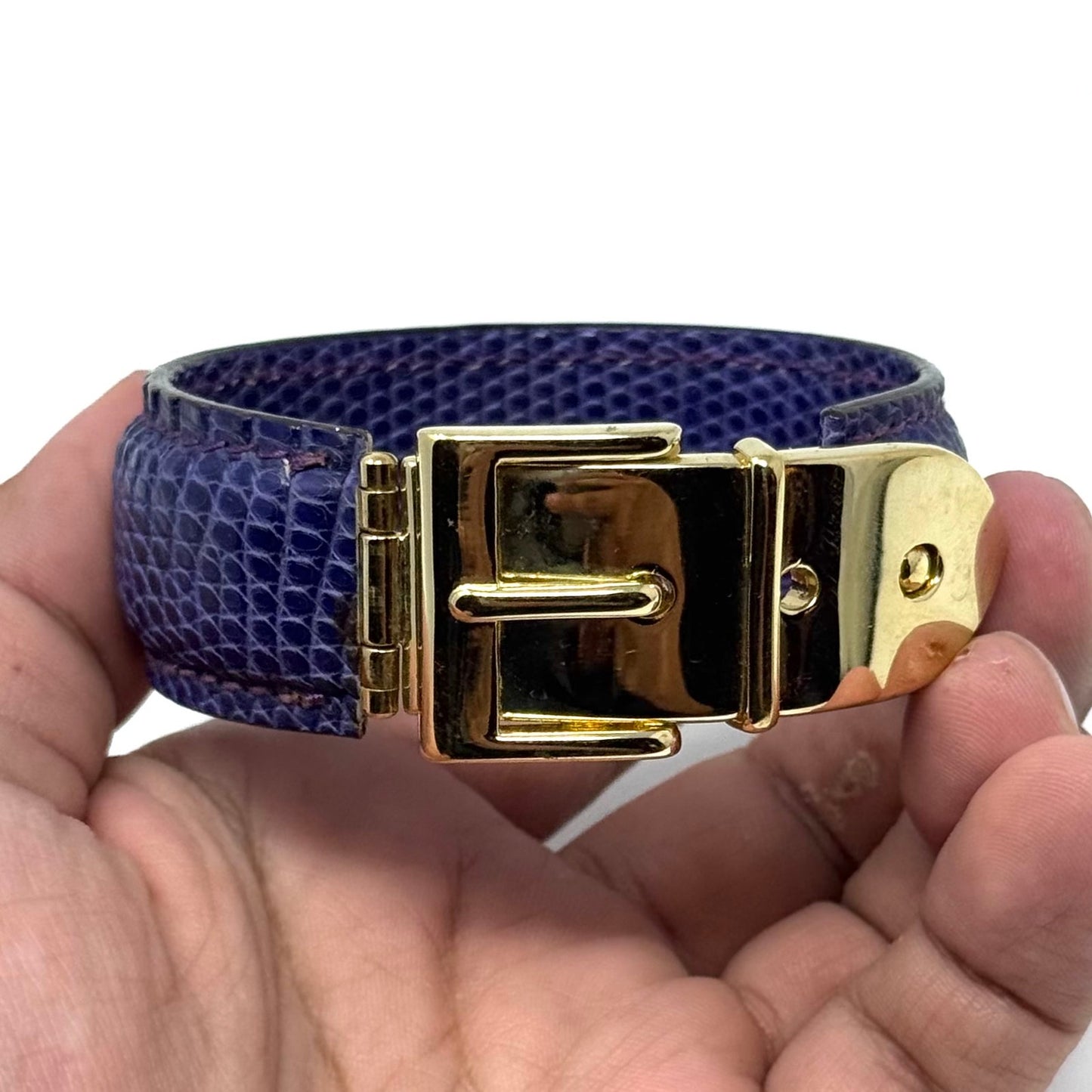 Gucci Purple Lizard Bracelet