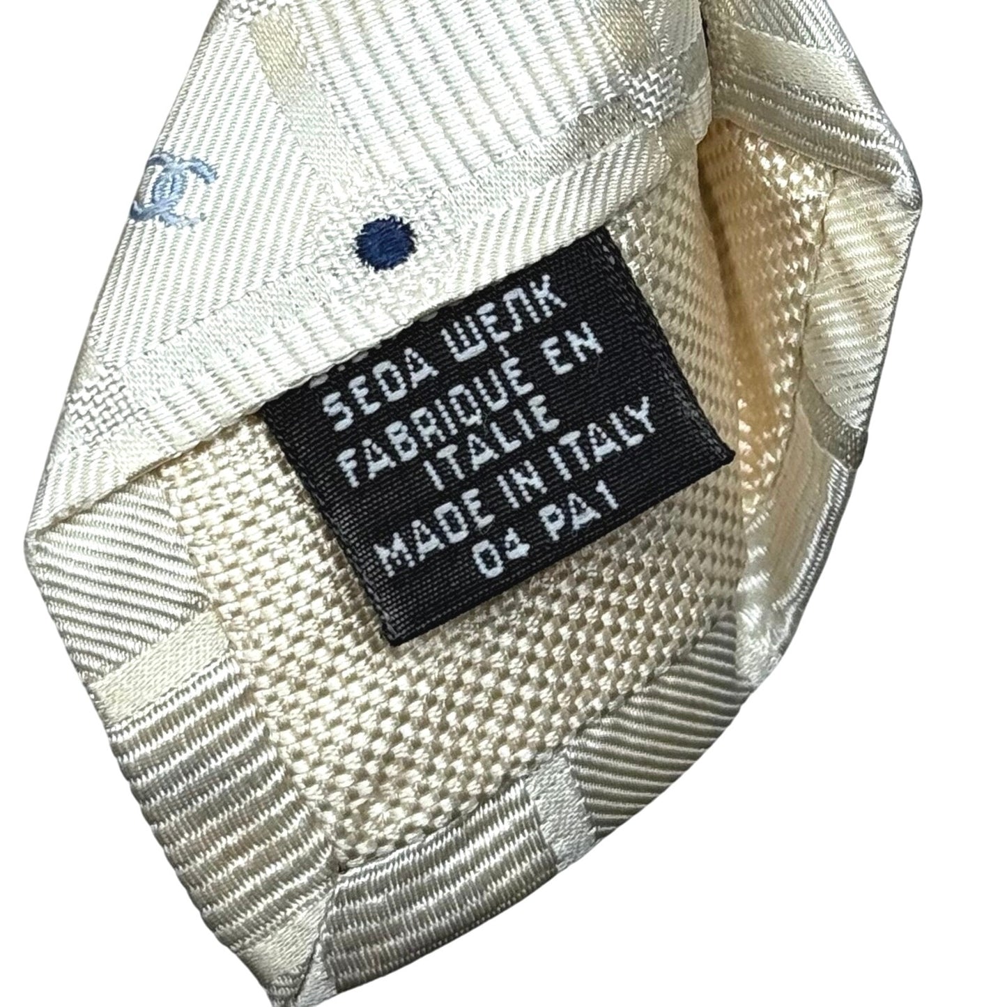 Chanel ‘CC’ Beige Pattern Tie