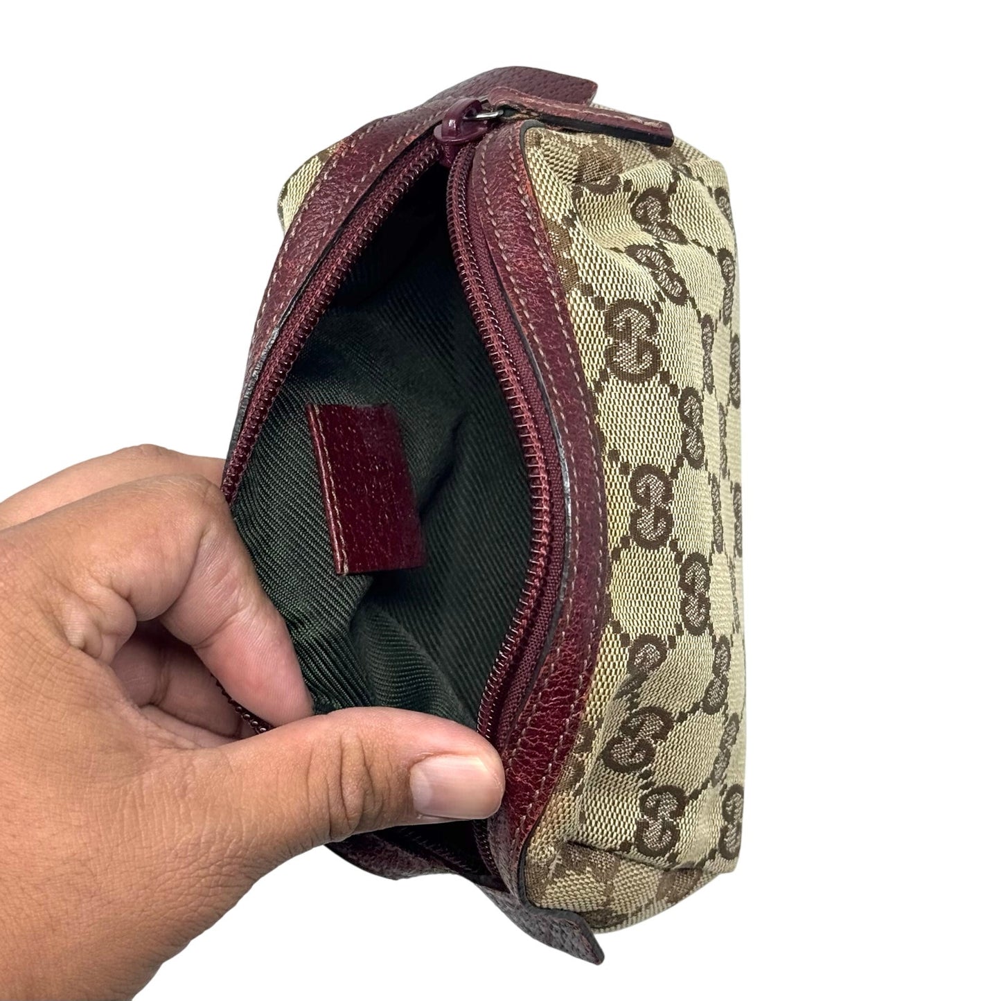 Gucci Canvas Zipper Pouch