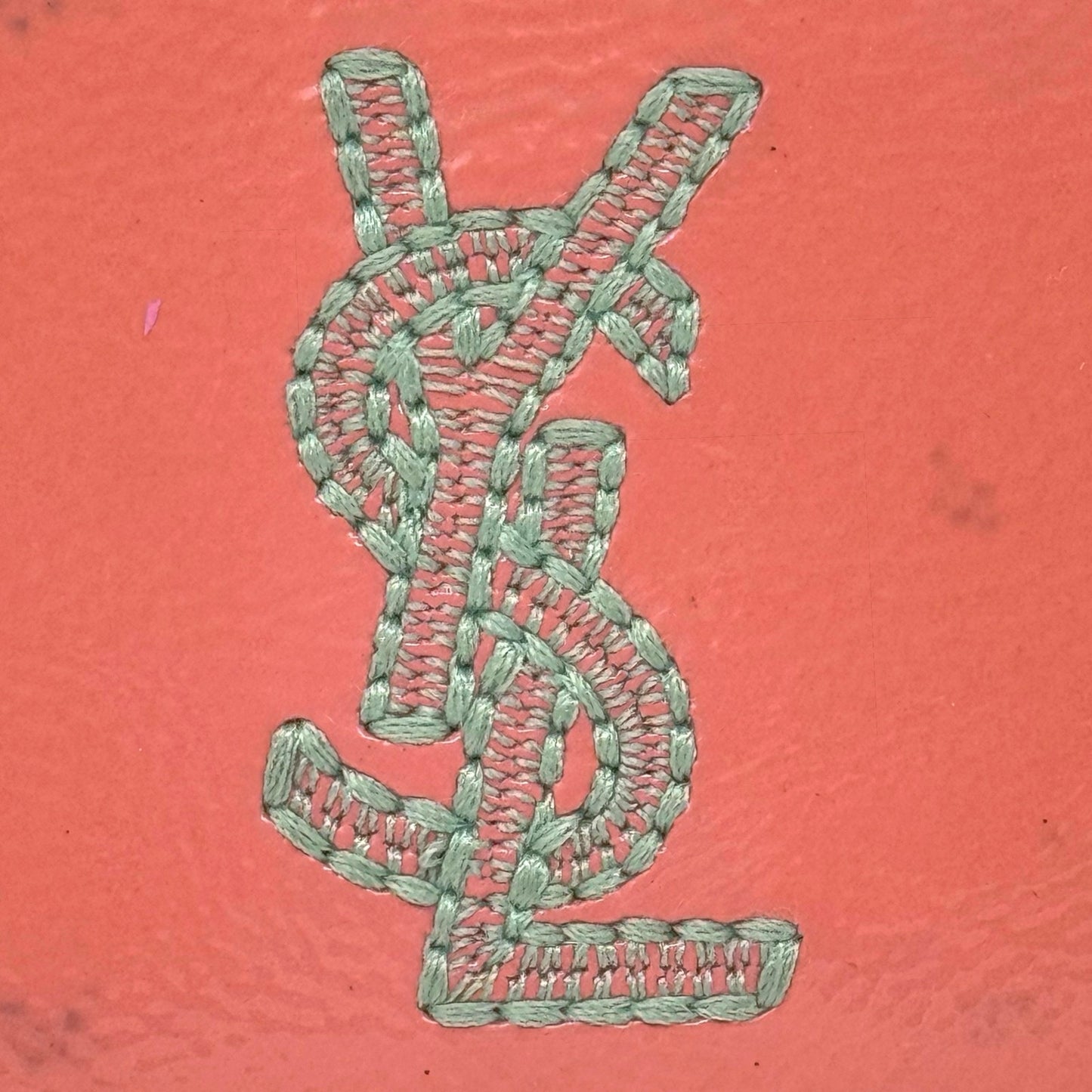 YSL Embroidered Cardholder Wallet
