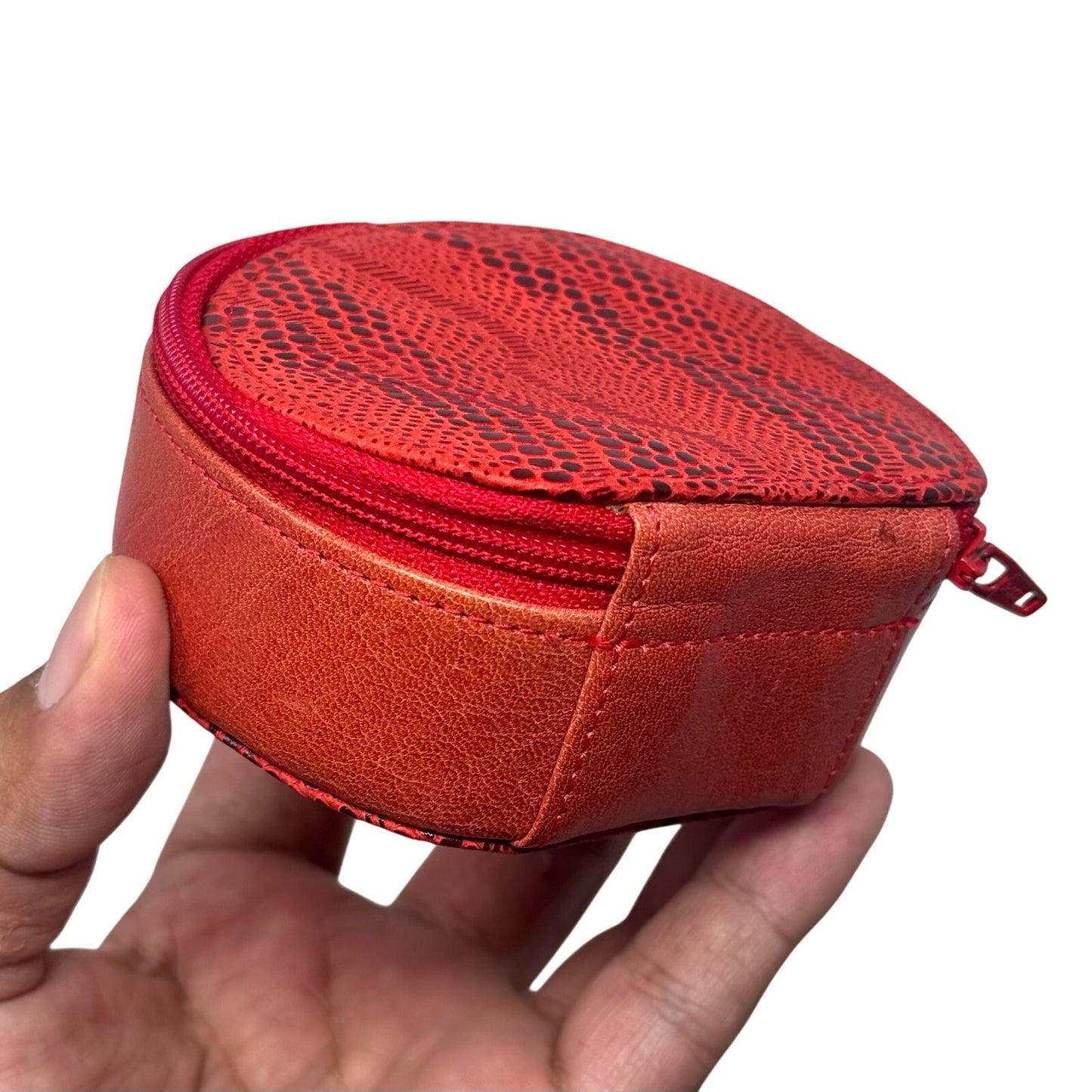 Versace Red Zipper Pouch