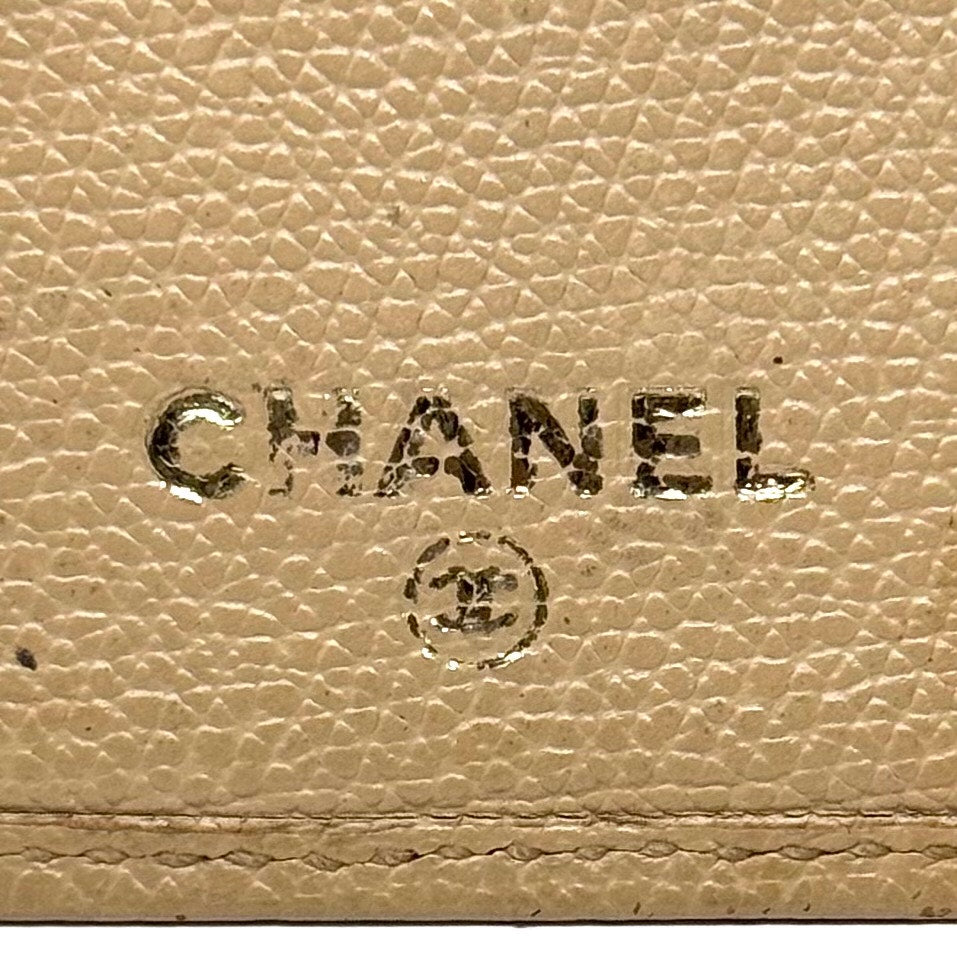 Chanel Beige Bifold Wallet