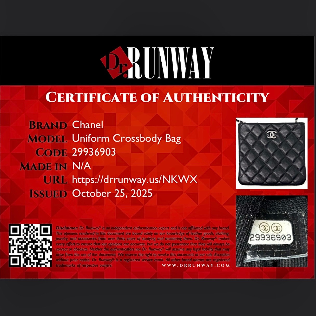 Chanel Uniform Mini Crossbody Bag