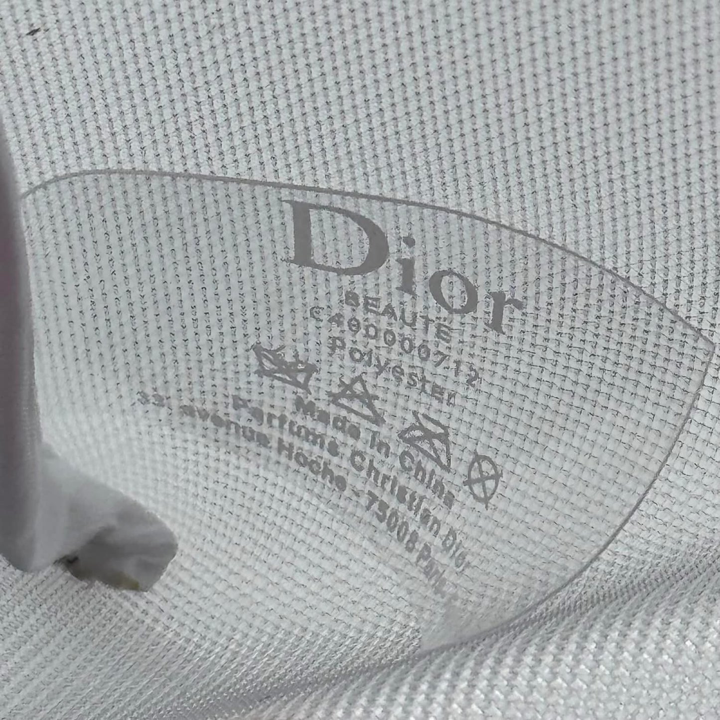 Dior Mesh Zipper Pouch