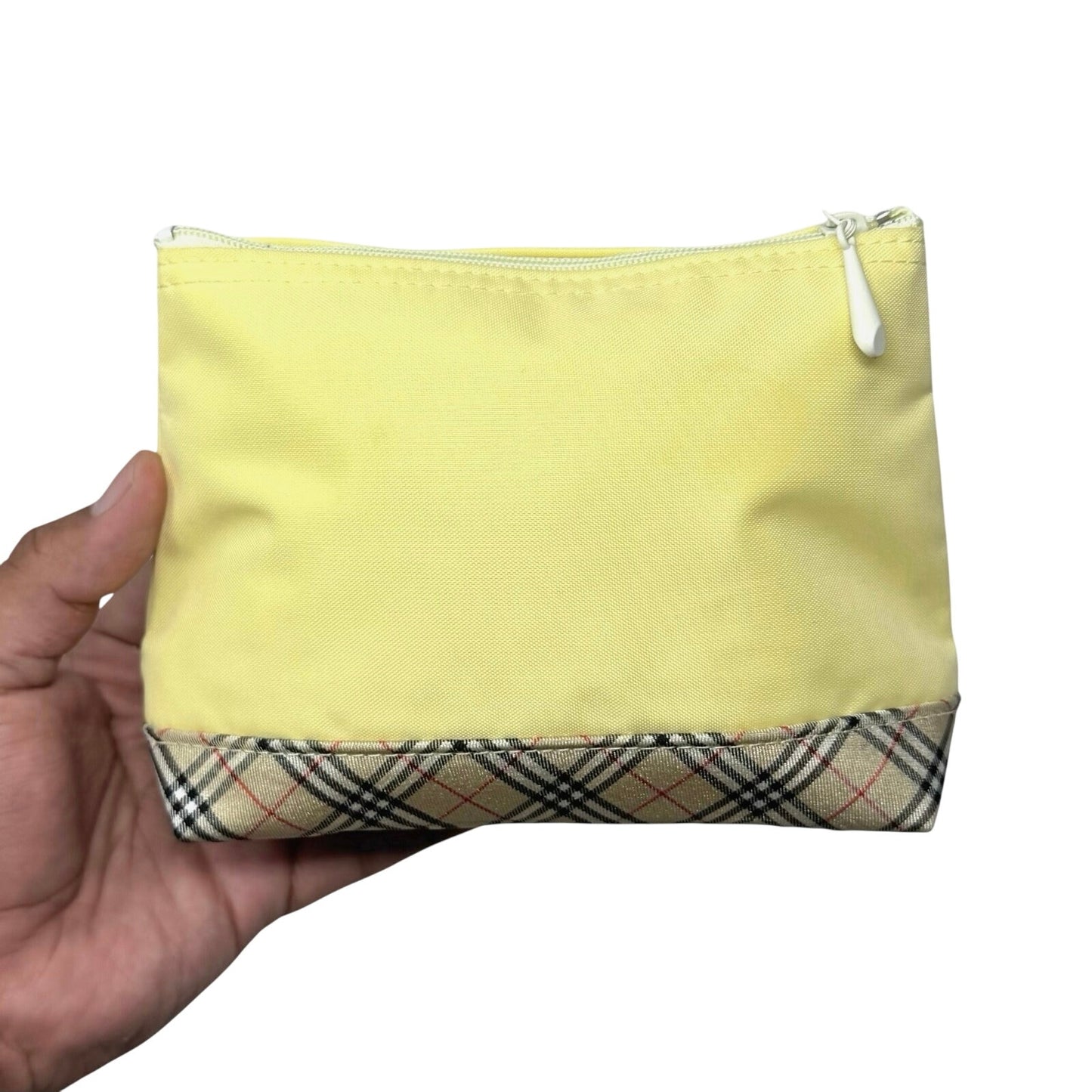 Burberry Yellow Zipper Pouch